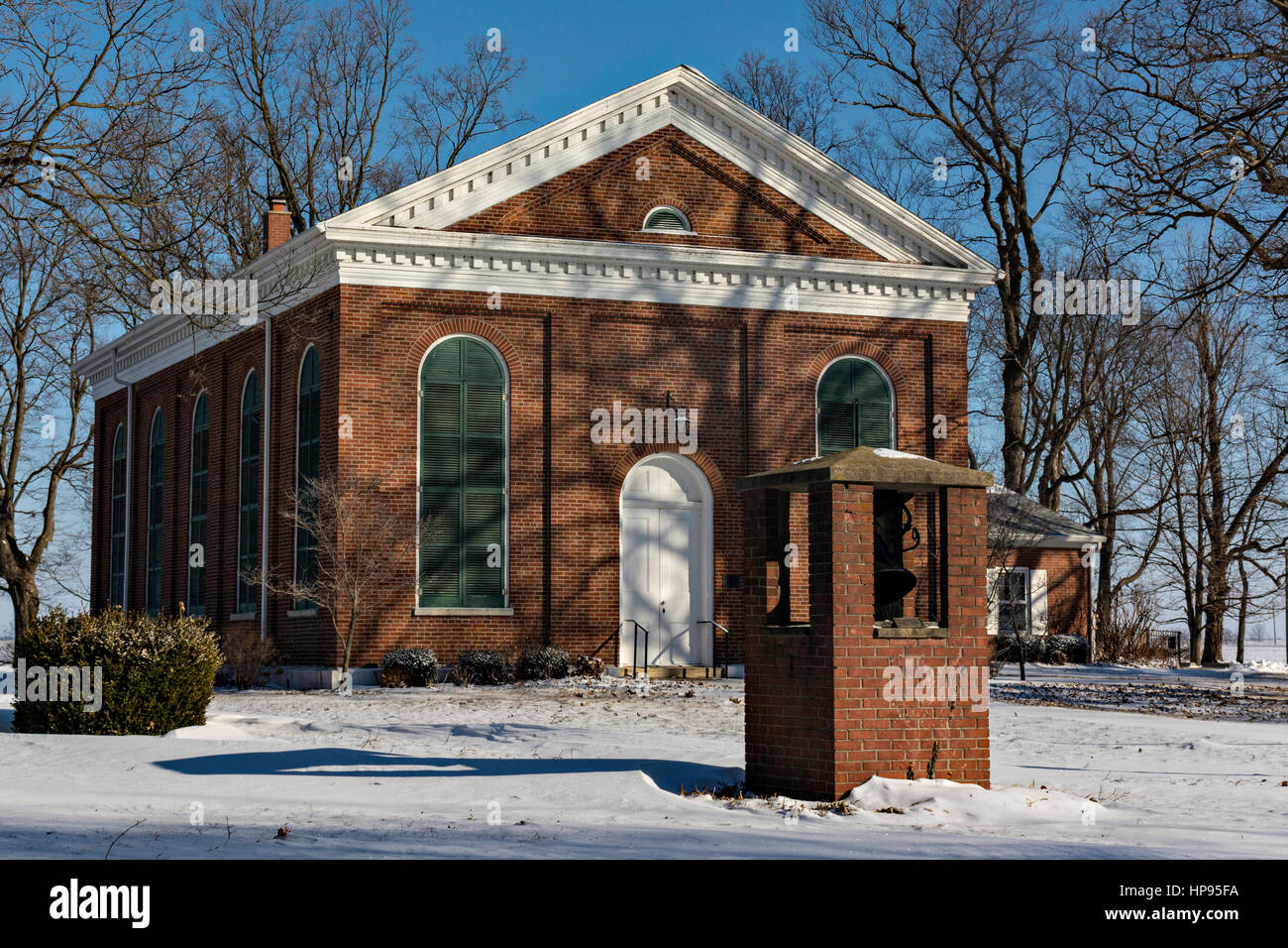 Indian Point Presbyterian Church in rural Illinois Stock Photo Alamy