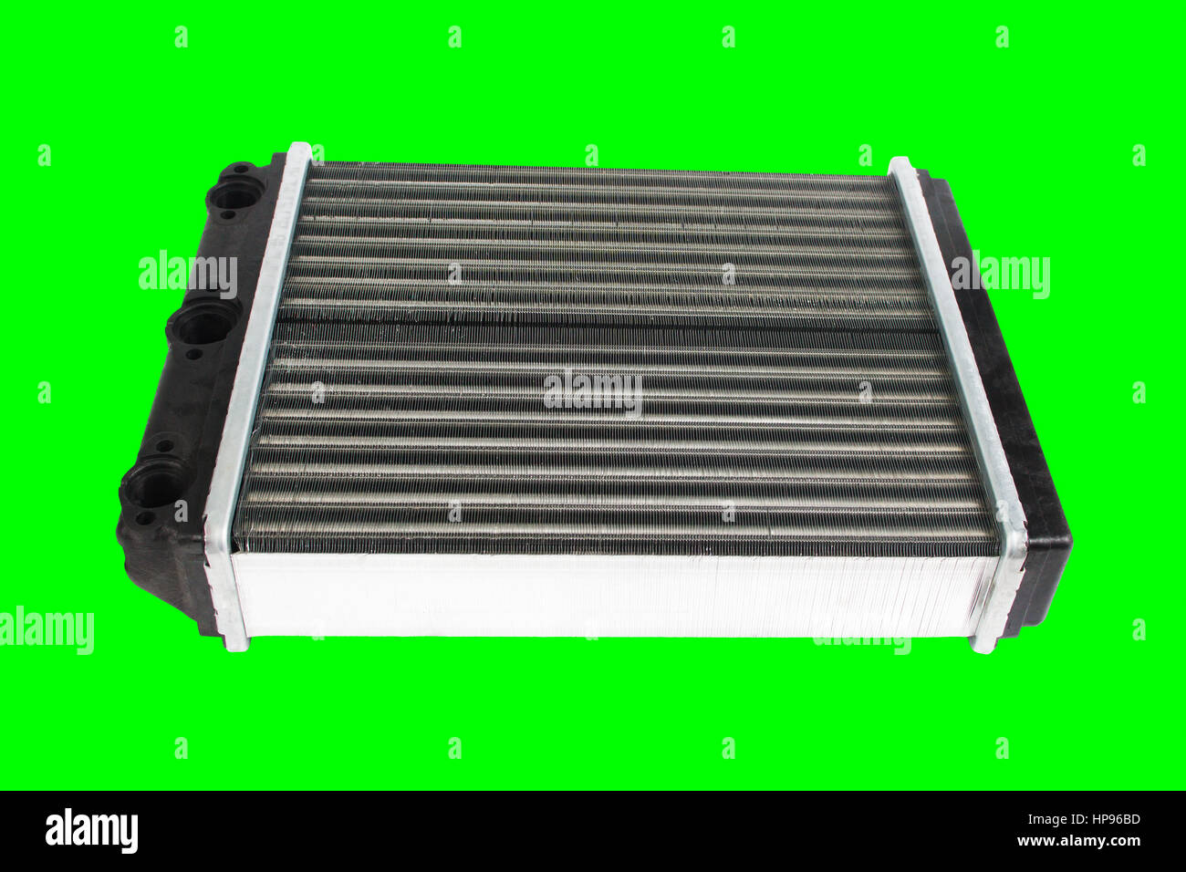Car radiator isolated over white background Stock Photo
