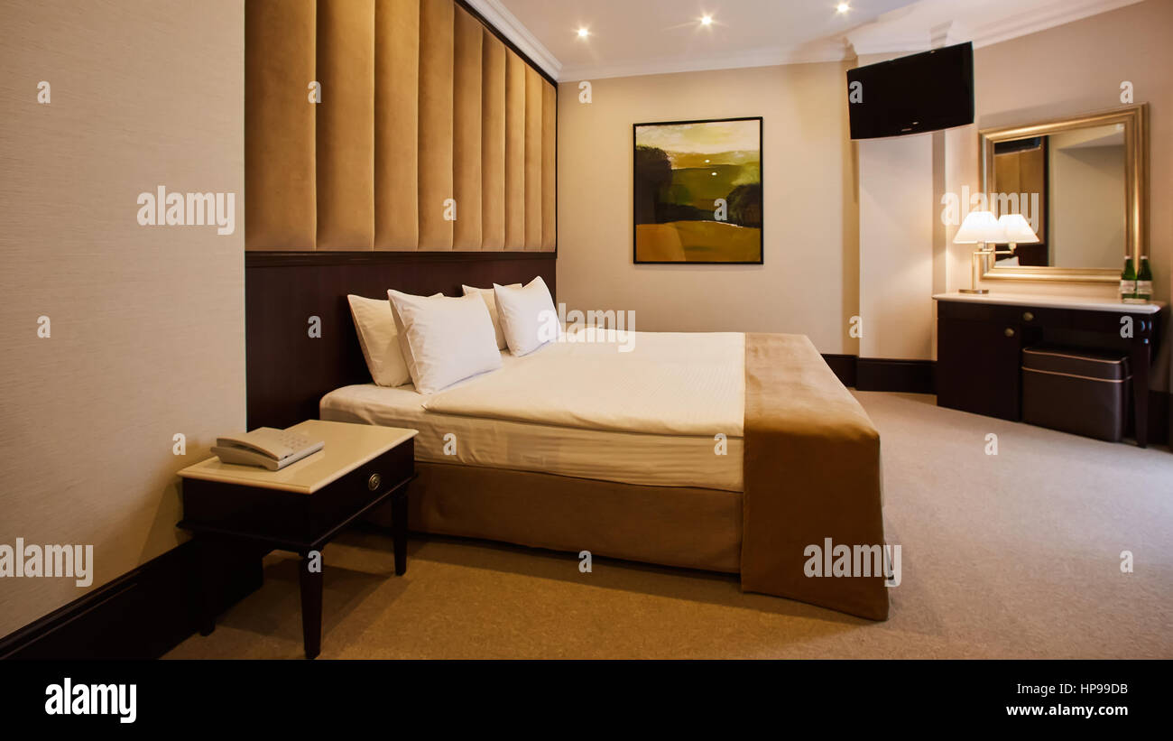 Beautiful bedroom decoration interior design in hotel Stock Photo - Alamy