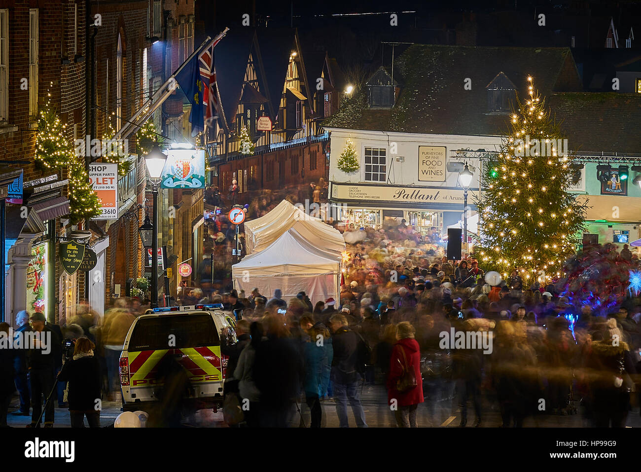Christmas by Candlelight in Arundel Sussex Stock Photo Alamy