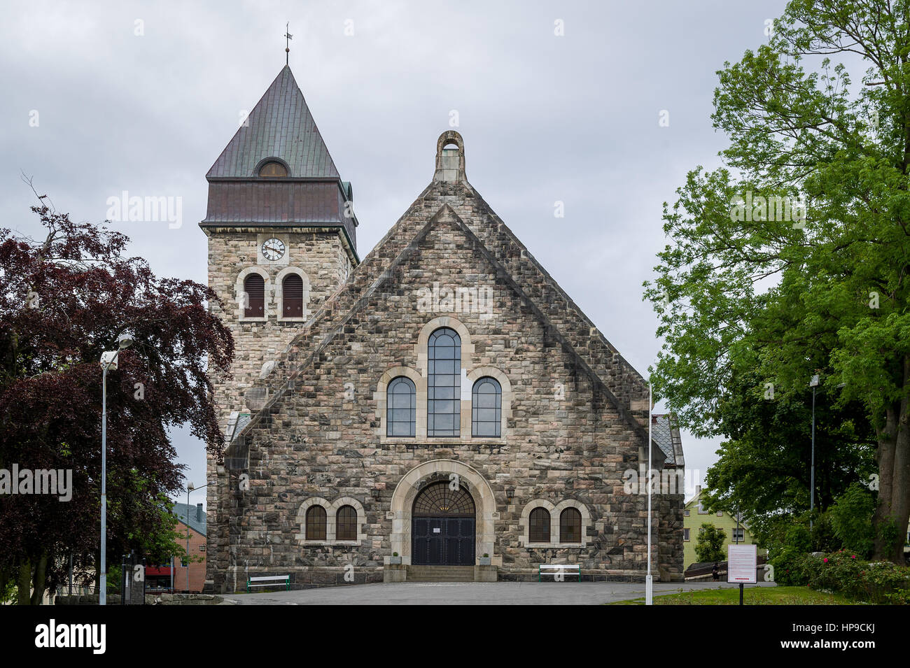 Alesund stone church, Norway Stock Photo