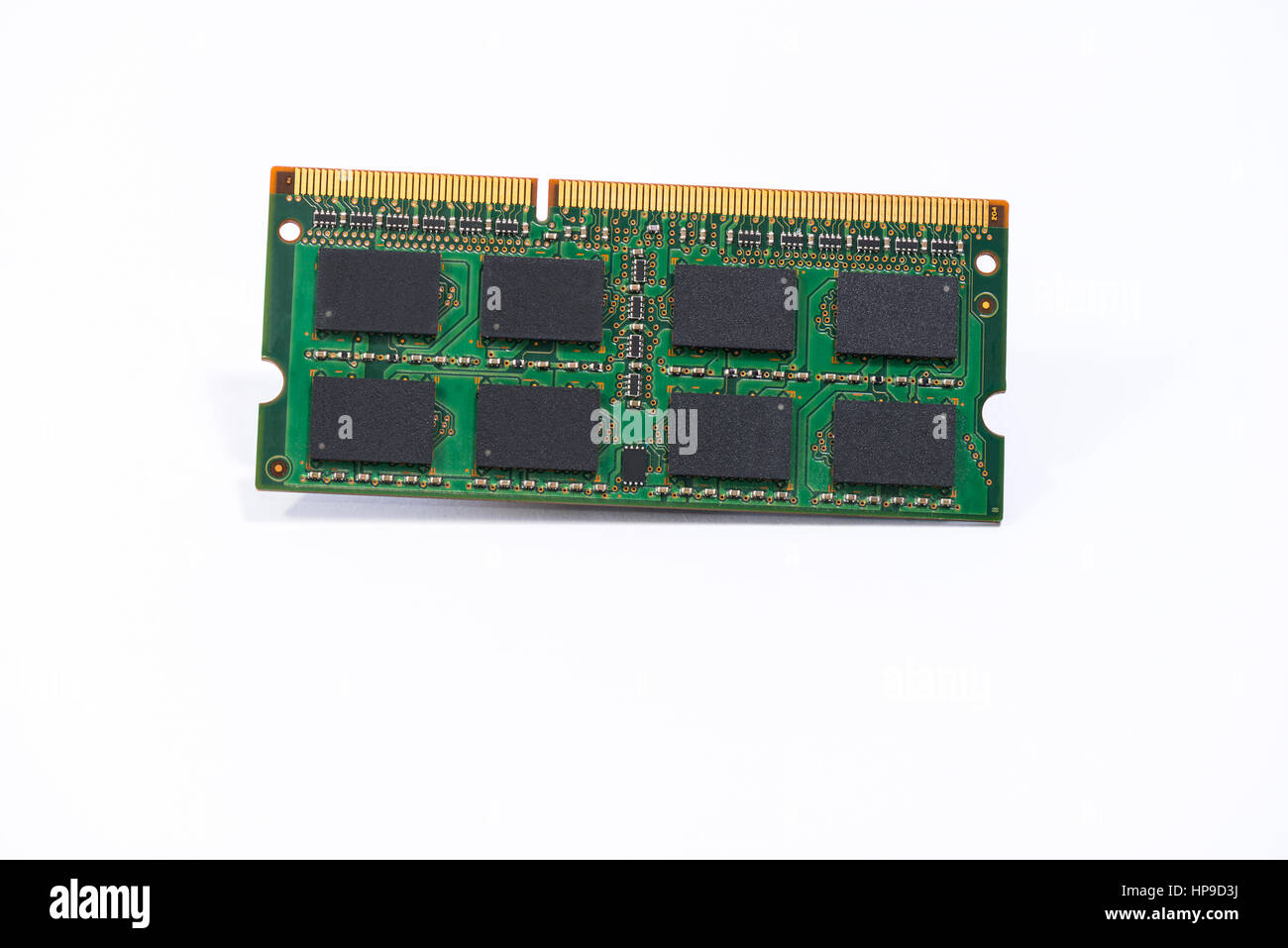 Chip of memory RAM on  a white background Stock Photo