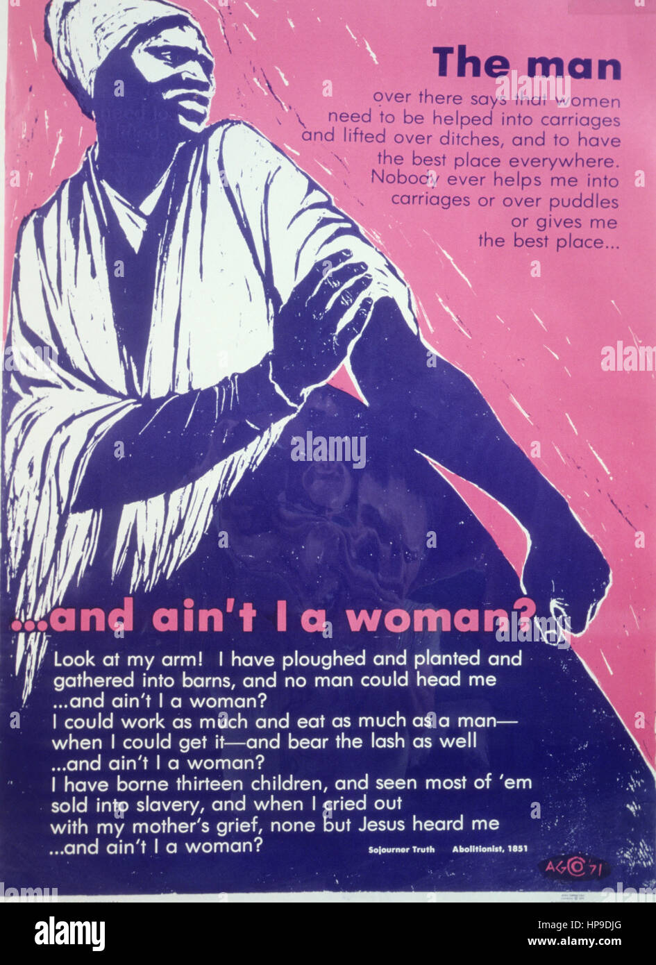 and ain't I a woman?,sojourner truth Stock Photo