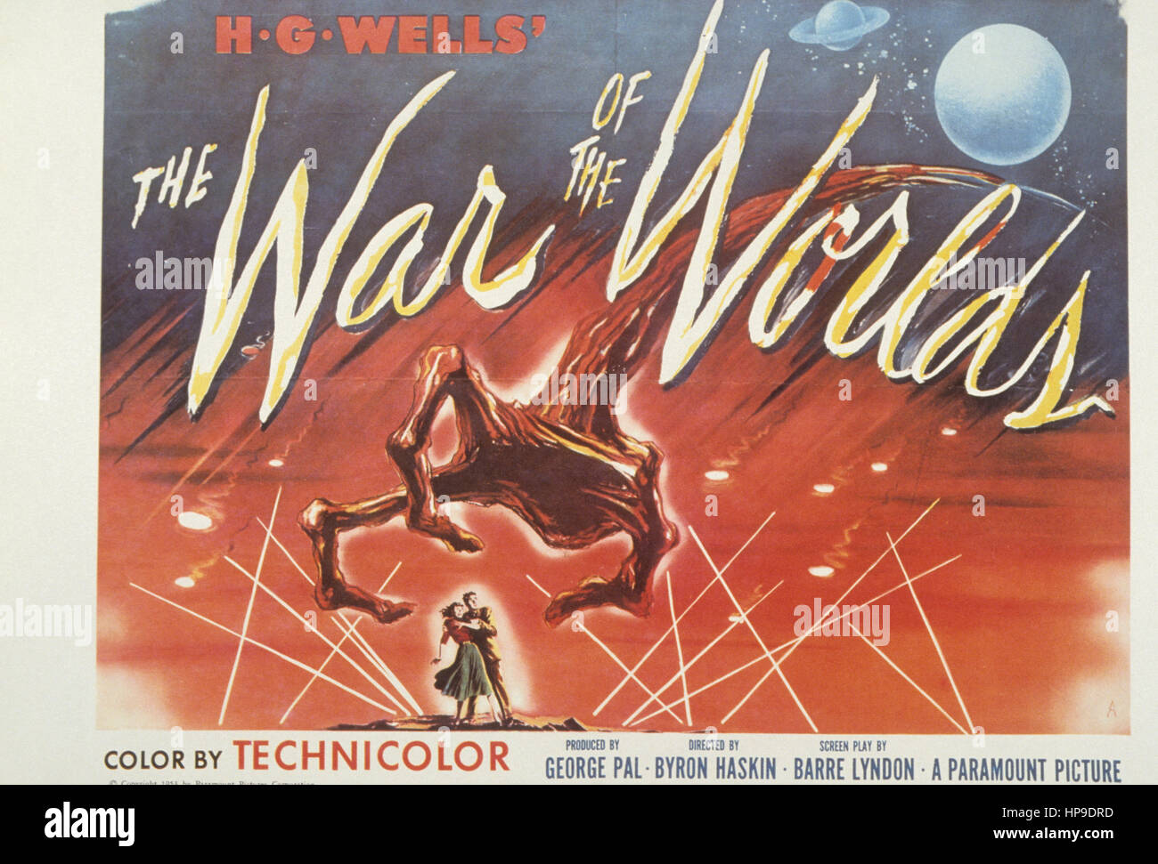 the war of the worlds,1953 Stock Photo