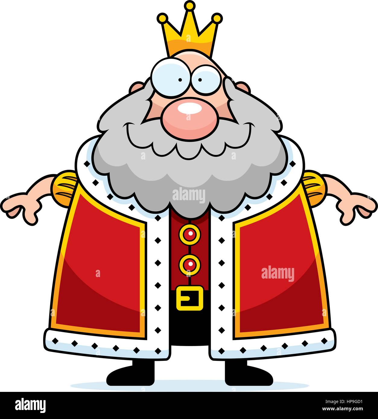 A happy cartoon king standing and smiling Stock Vector Image & Art - Alamy