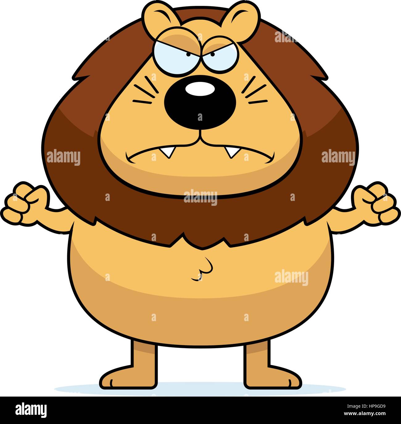 A cartoon lion with an angry expression Stock Vector Image & Art ...