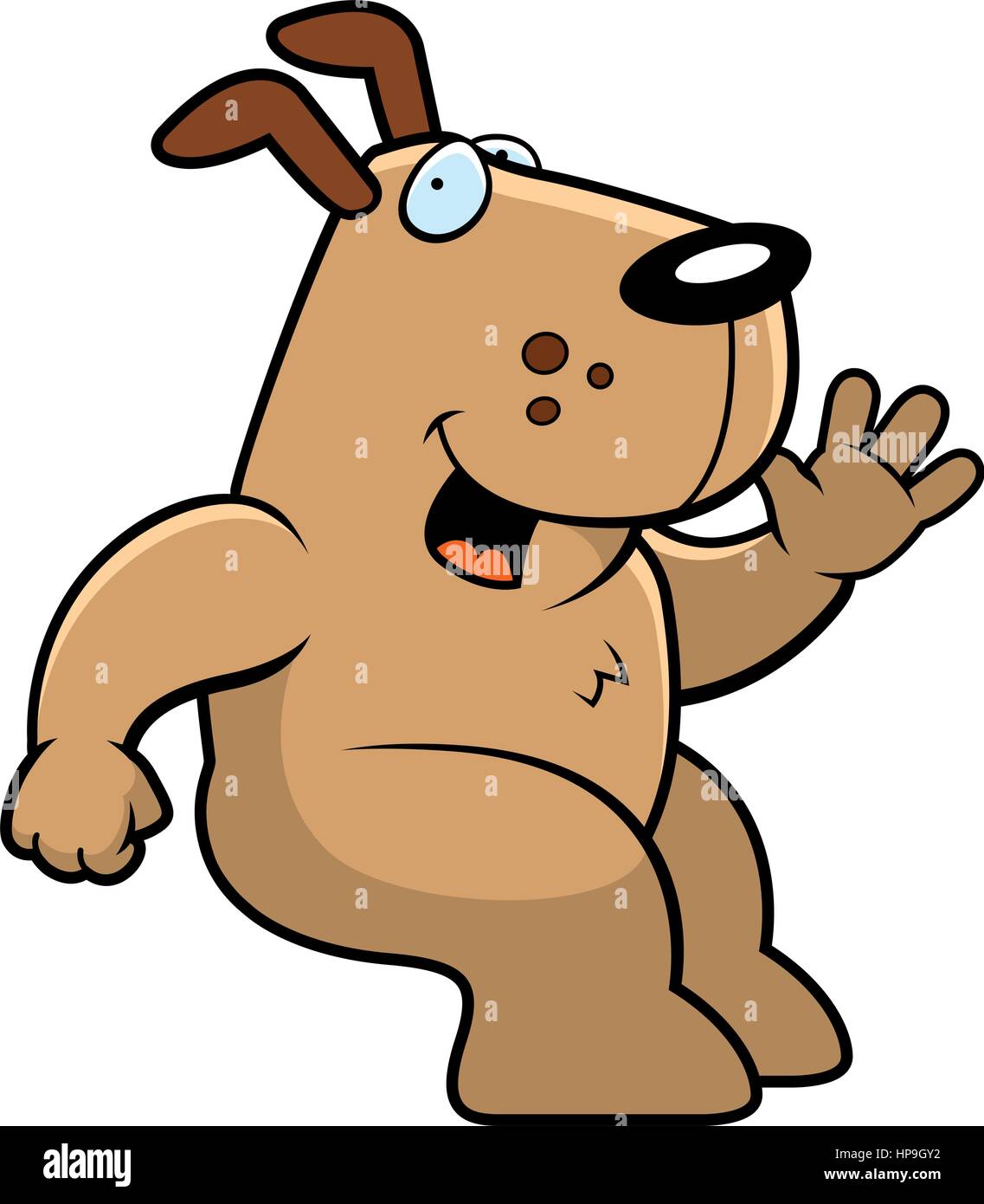 A happy cartoon dog sitting and smiling Stock Vector Image & Art - Alamy