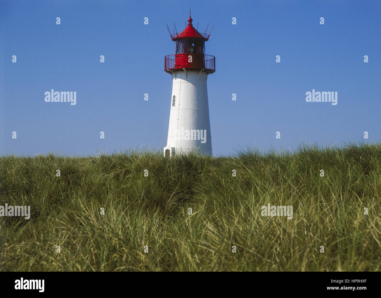 Leuchtturm bei List, Insel Sylt, Deutschland Stock Photo