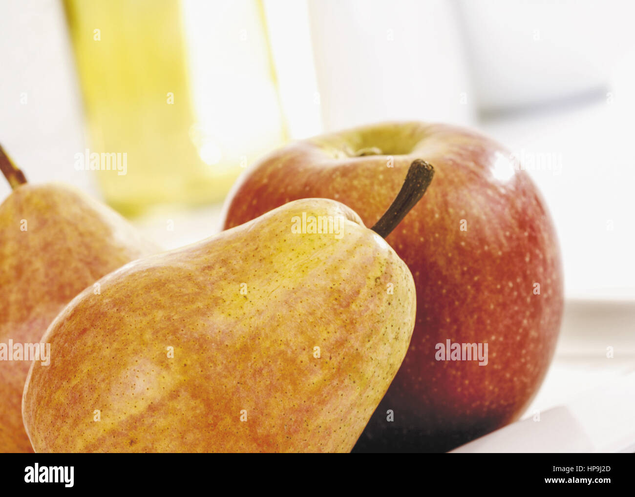 Birnen und Apfel Stock Photo