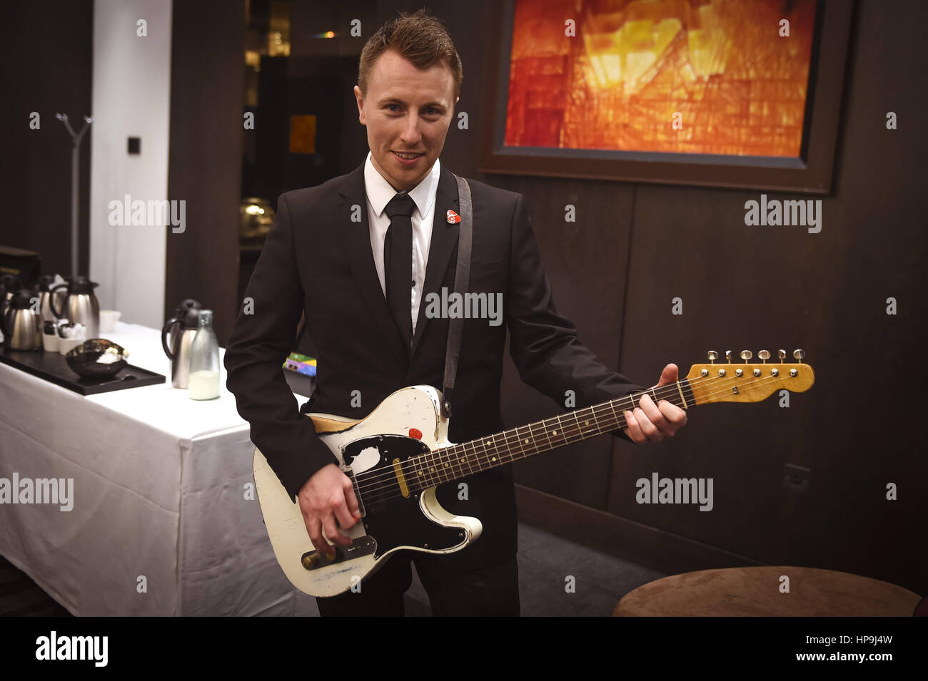 The funeral of Status Quo guitarist Rick Parfitt at Woking Crematorium