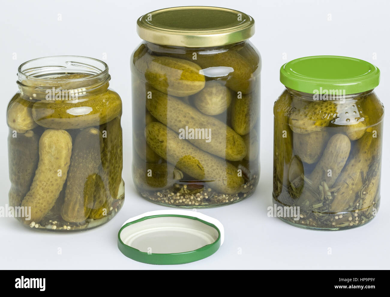 Gurken im Glas Stock Photo