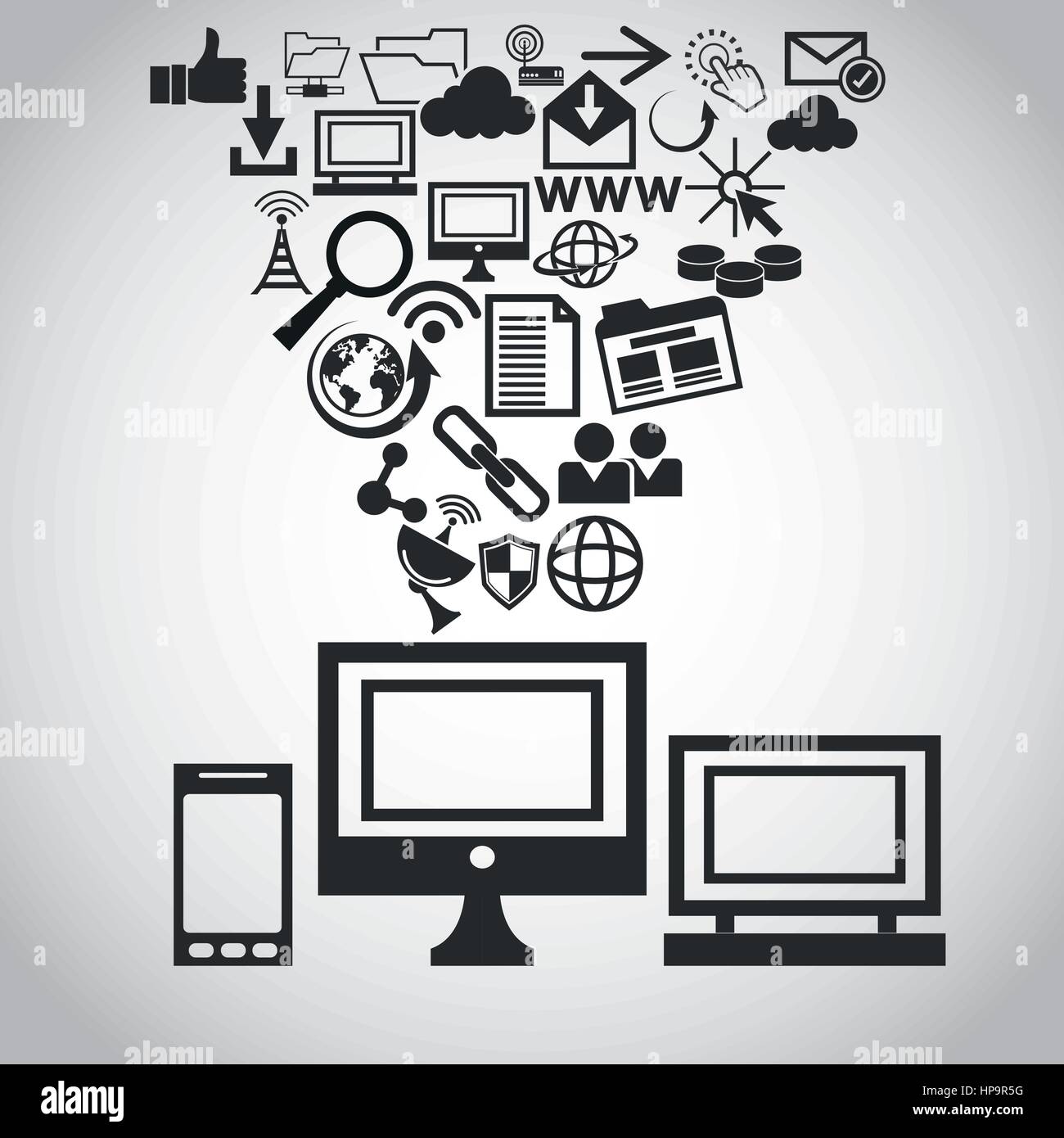 Internet concept with icon design, vector illustration 10 eps graphic ...