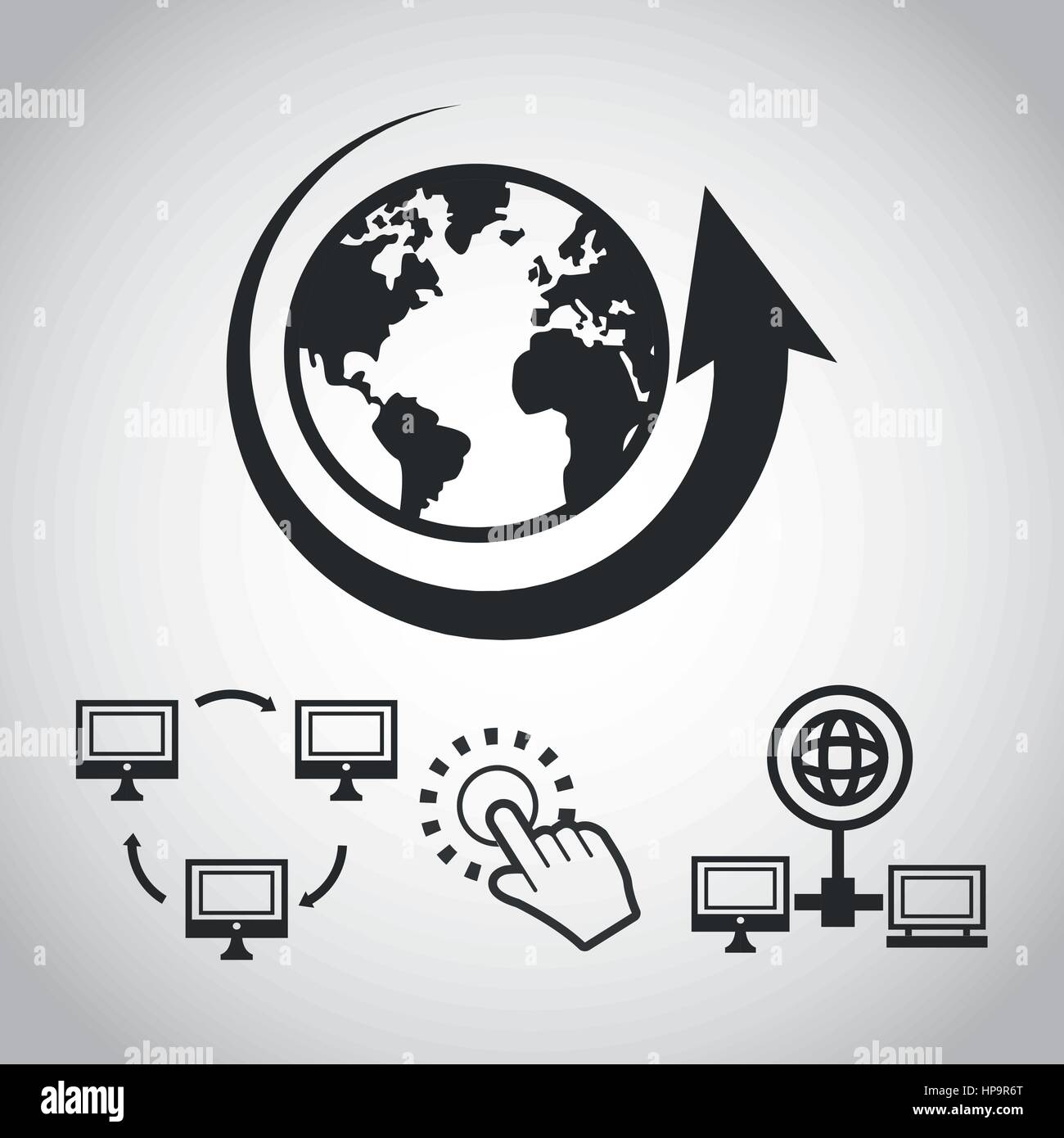 Internet concept with icon design, vector illustration 10 eps graphic ...