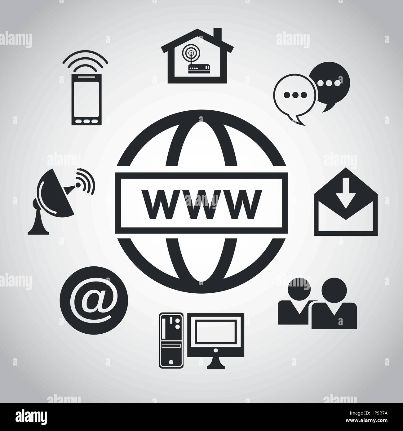 Internet concept with icon design, vector illustration 10 eps graphic ...