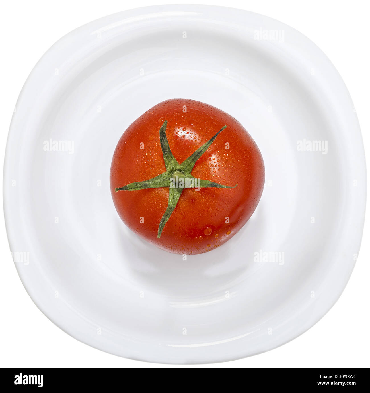 Tofusalat mit Paprika und Gurken Stock Photo
