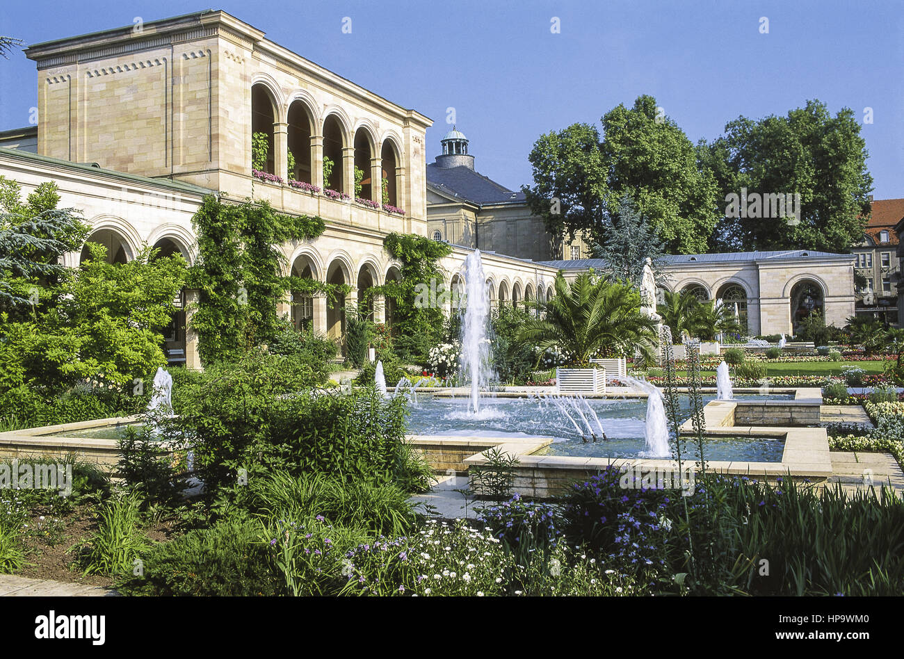 Bad Kissingen, Kuranlagen, Bayern, Deutschland Stock Photo Alamy