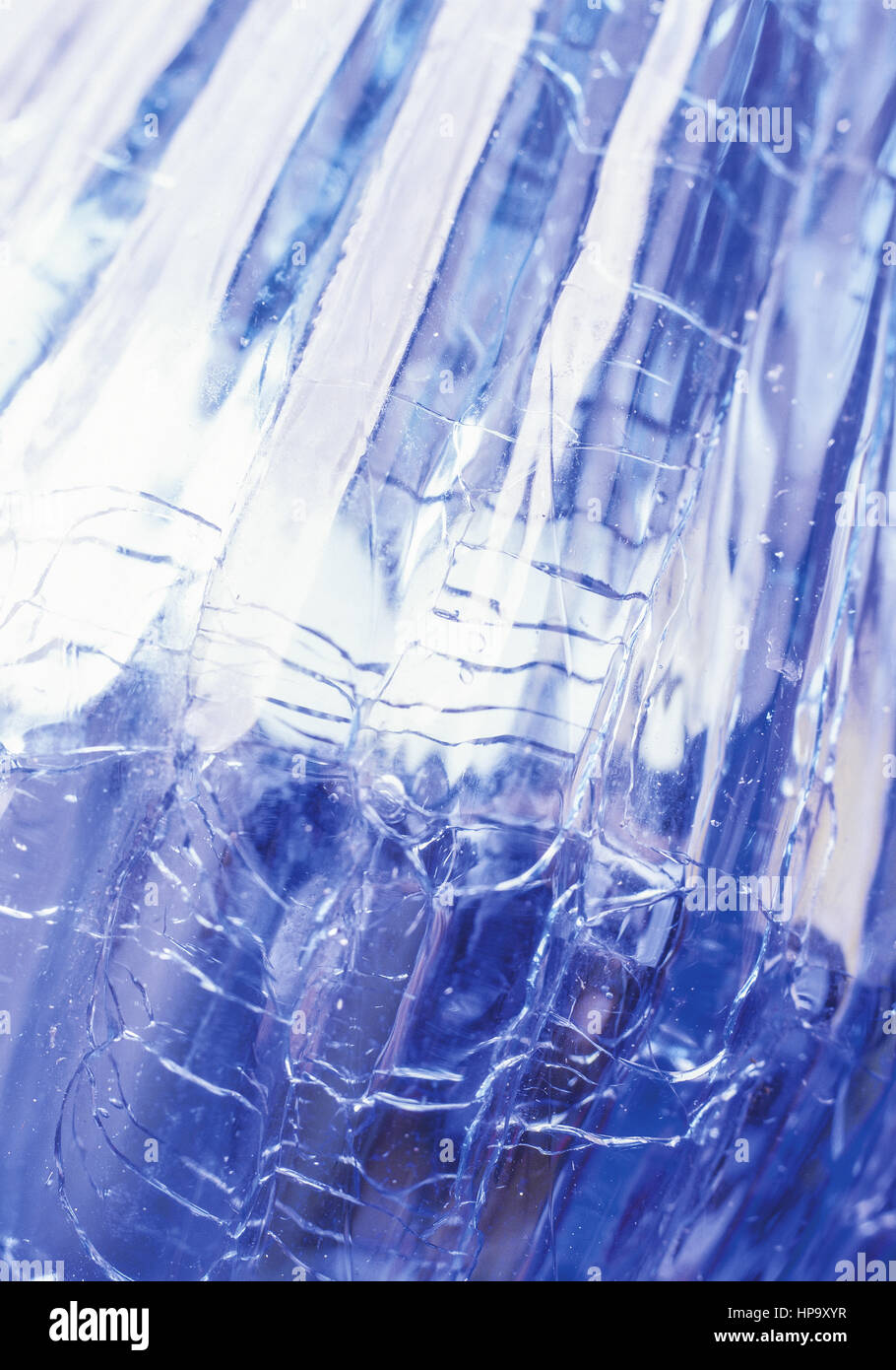 Blaue Glaskugel, Detail Stock Photo