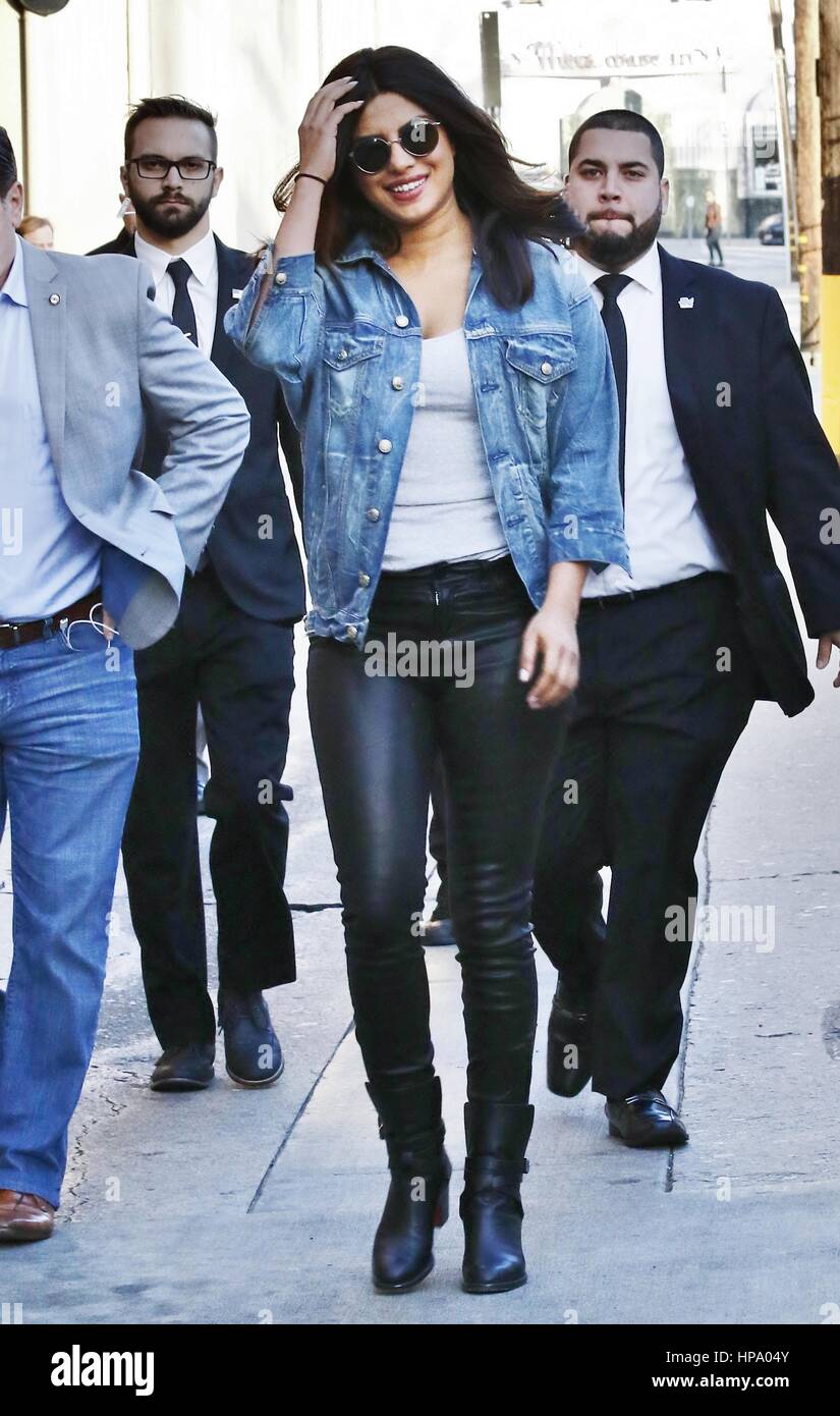 Priyanka Chopra arrives at the 'Jimmy Kimmel Live!' studios Featuring