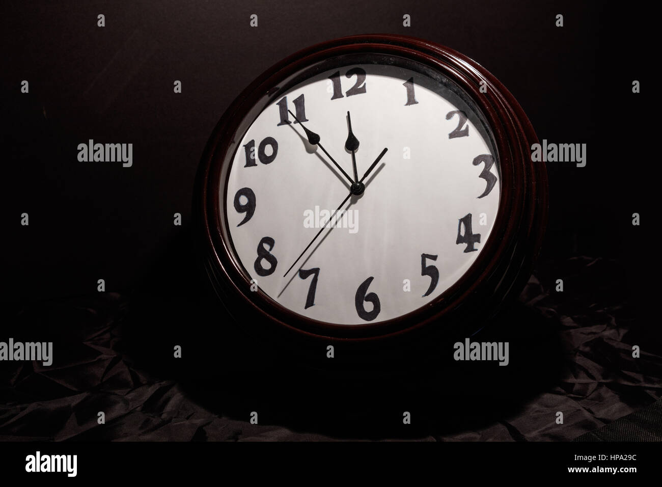 wall clock face , concept of time control Stock Photo Alamy