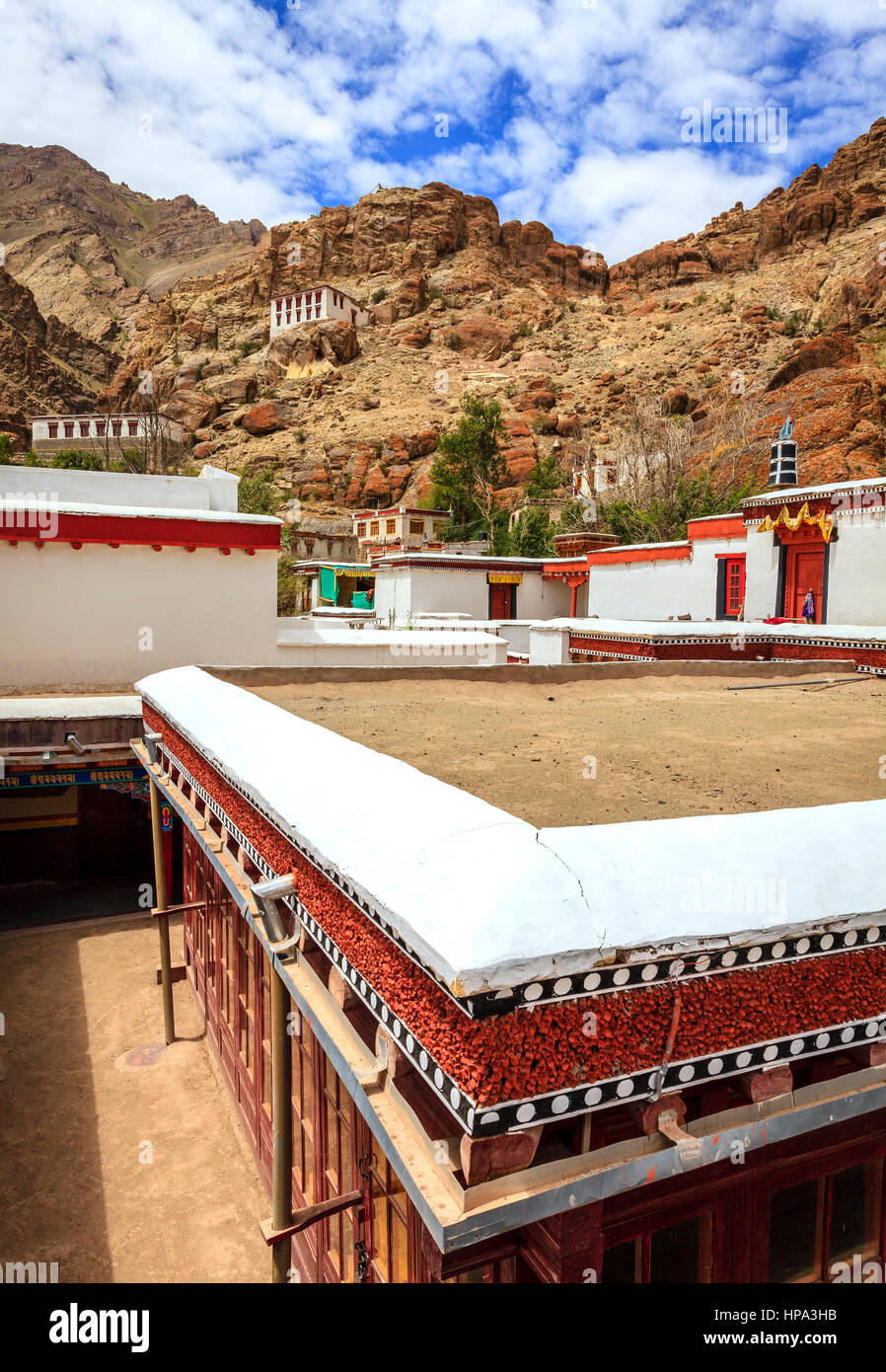 Thiksay Buddist Monastery near Leh, Kashmir, India Stock Photo