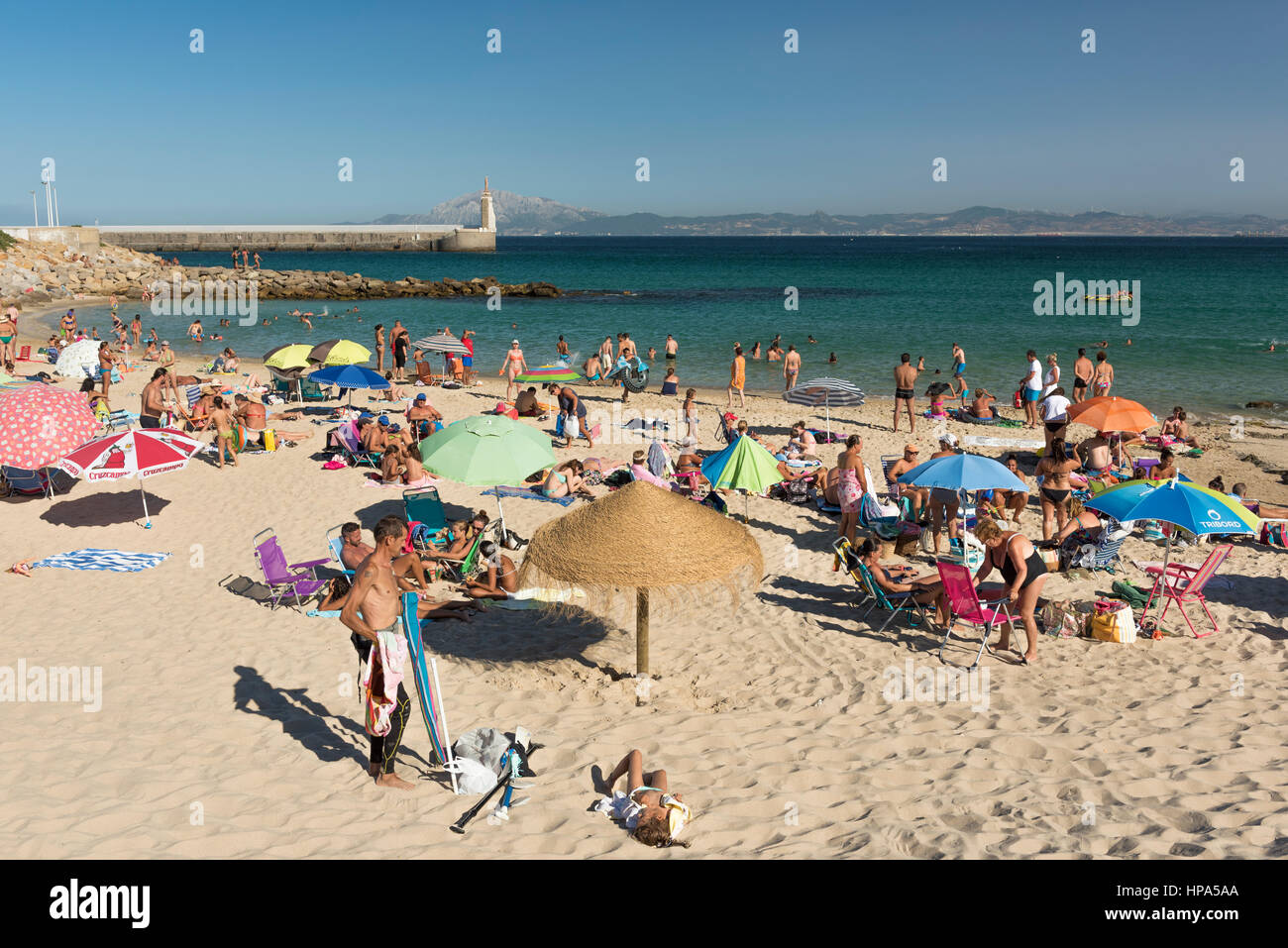 Playa Chica, Tarifa, Costa de la Luz, Cadiz, Andalusia, Spain. Stock Photo