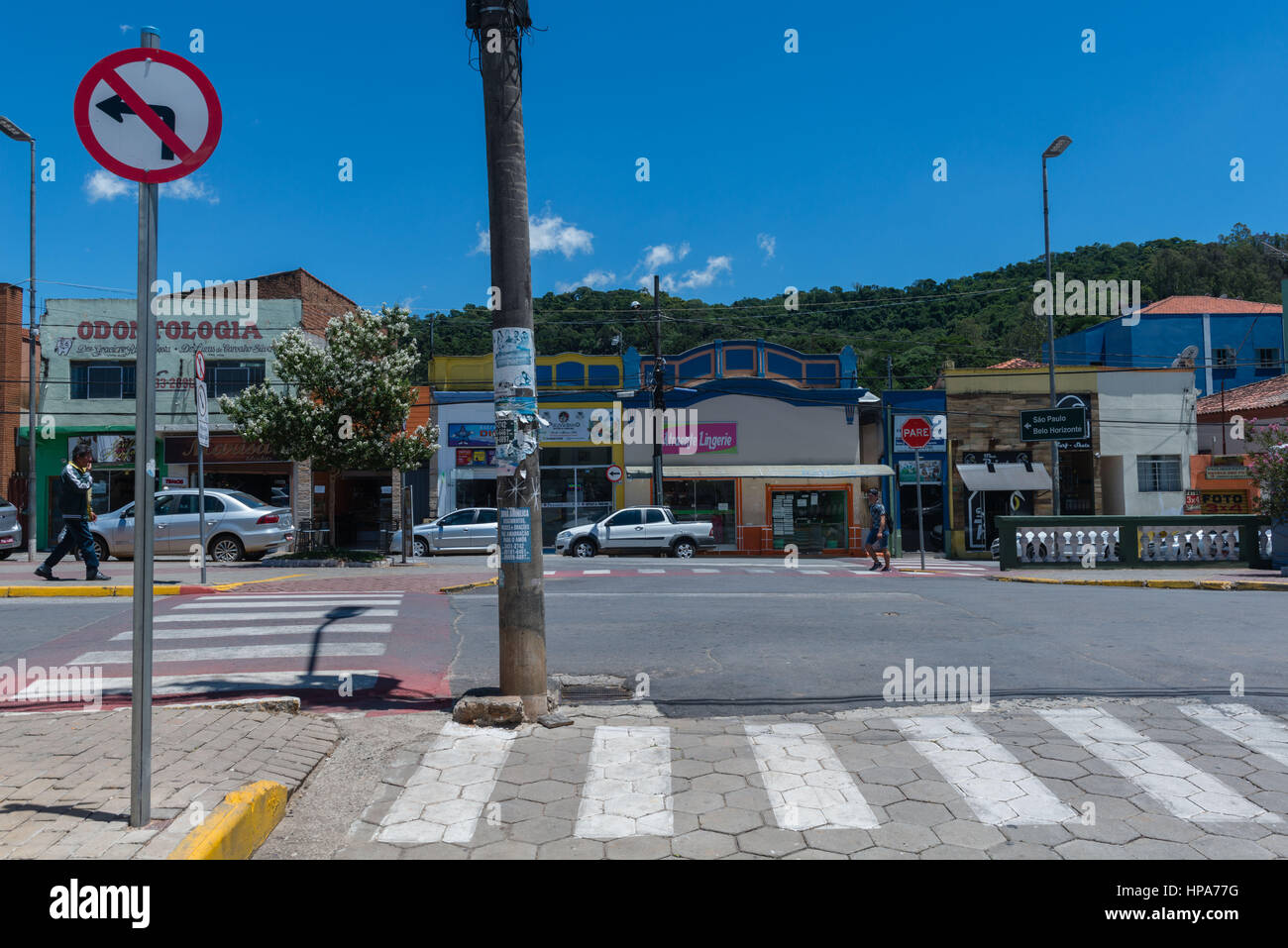 Town of Camanducaia, Minas Gerais State, Brazil, South America Stock Photo