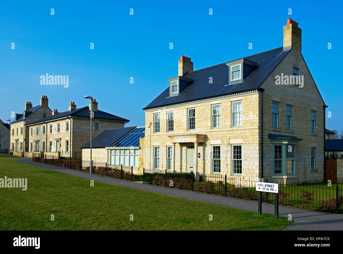 New homes in the Church Fields housing estate, Boston Spa, North