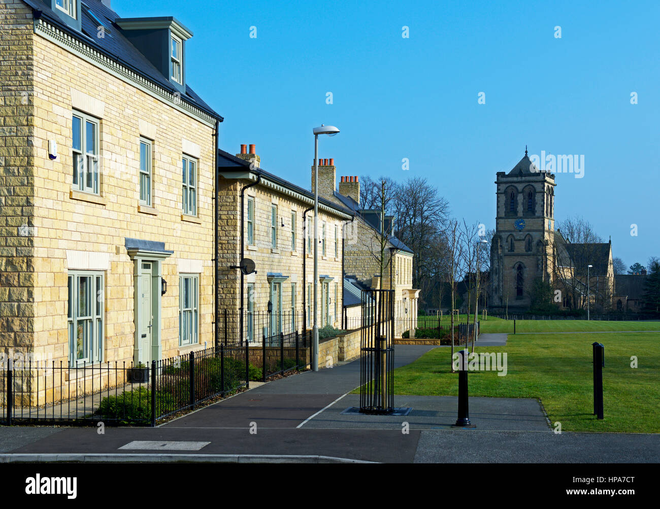 New homes in the Church Fields housing estate, Boston Spa, North