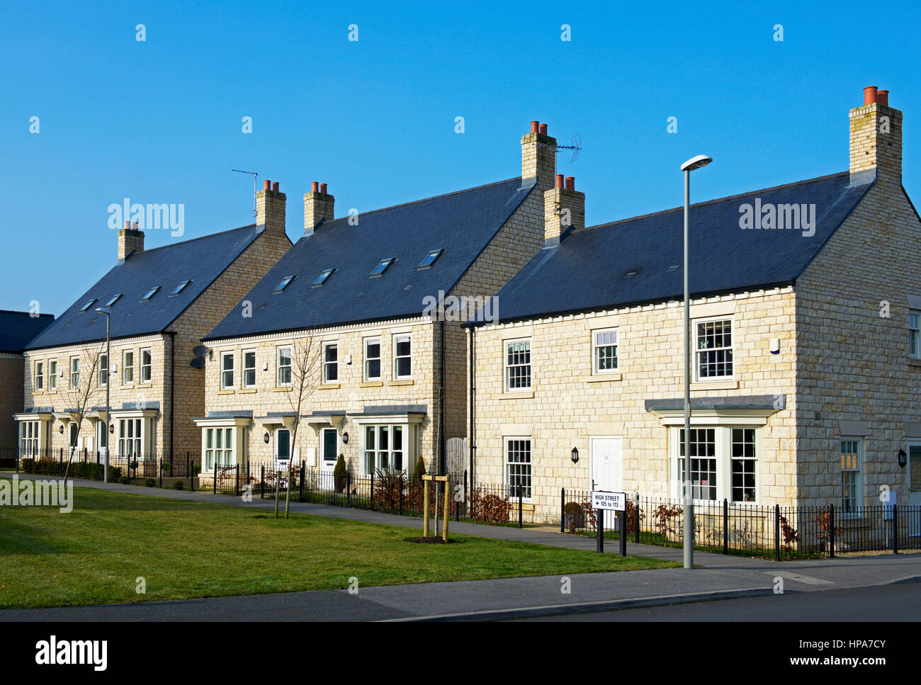 New homes in the Church Fields housing estate, Boston Spa, North