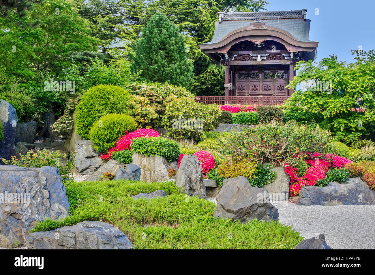 Japanese, Imperial Messenger Gateway, Kew Gardens, London, UK Stock ...