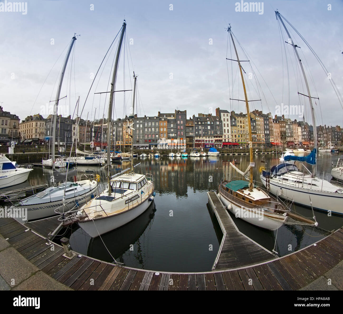 Harbour, Honfleur, Normandy, Northern France Stock Photo Alamy