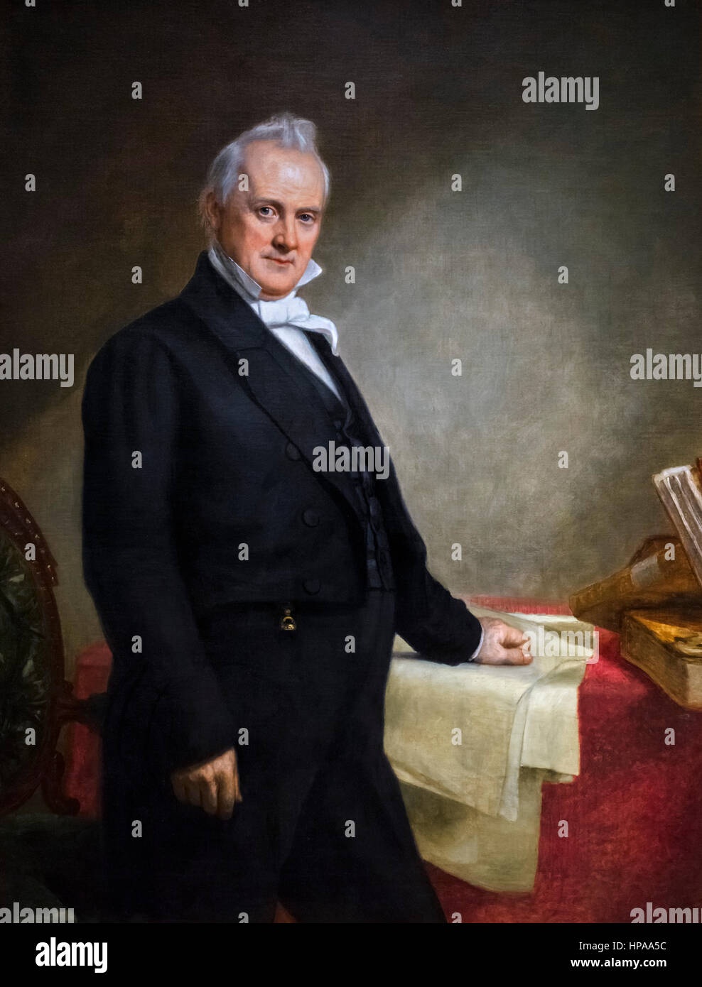 James Buchanan. Portrait of the 15th US President James Buchanan by