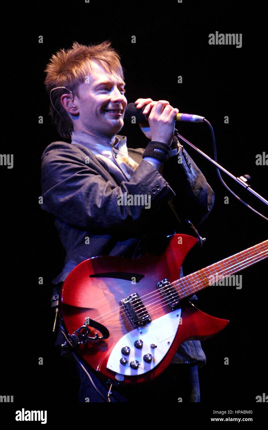 Radiohead - Thom Yorke, June 2003 Stock Photo