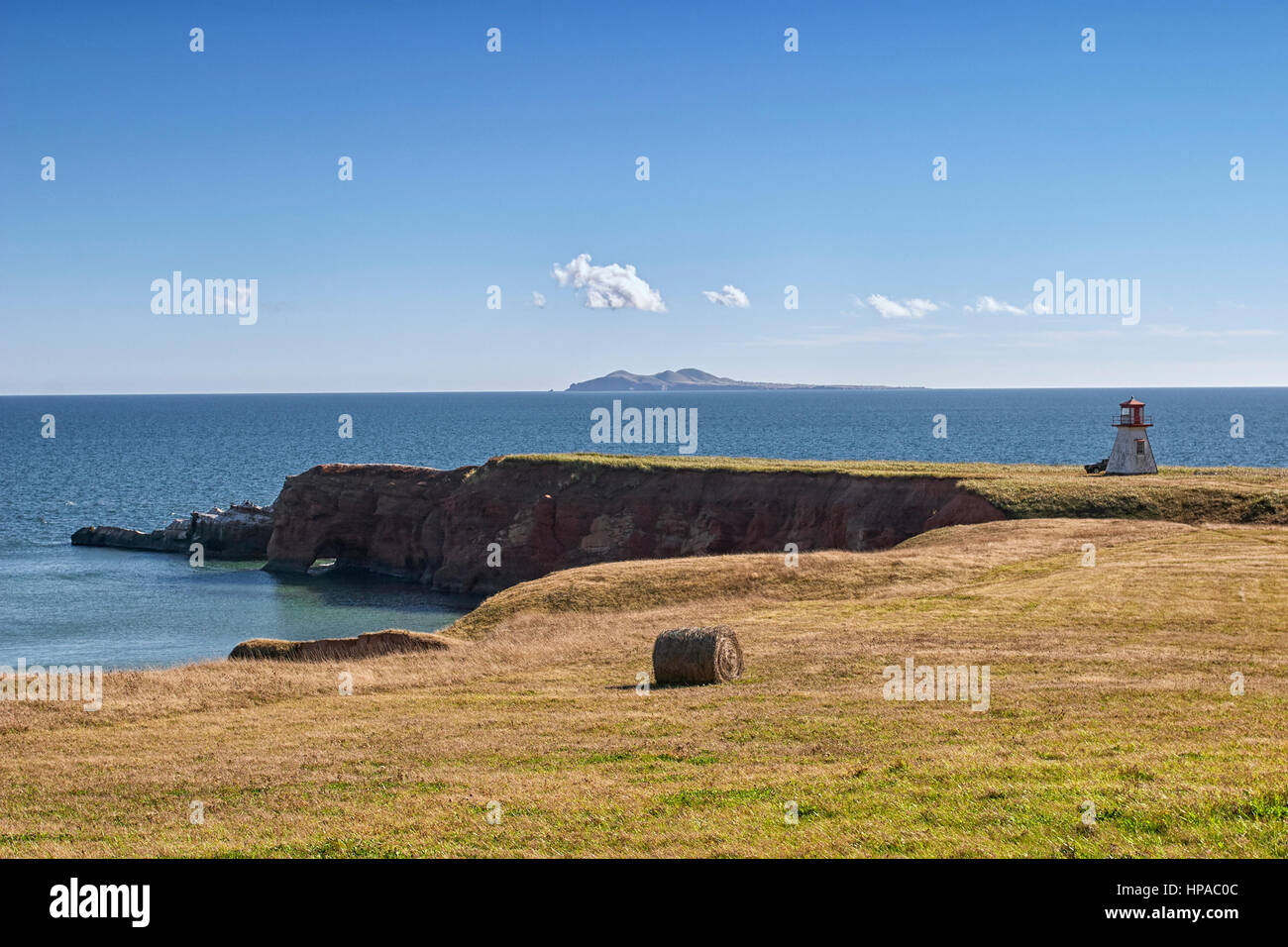 Cap-Alright lighthouse, Ile du Havre aux Maisons, Magdalen Islands ...