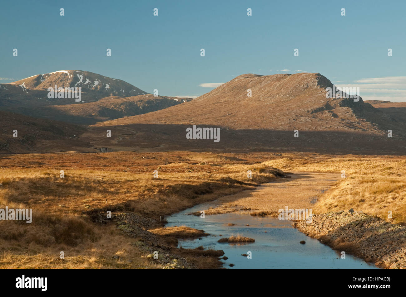 Meall Breac within the Fannich Range Stock Photo