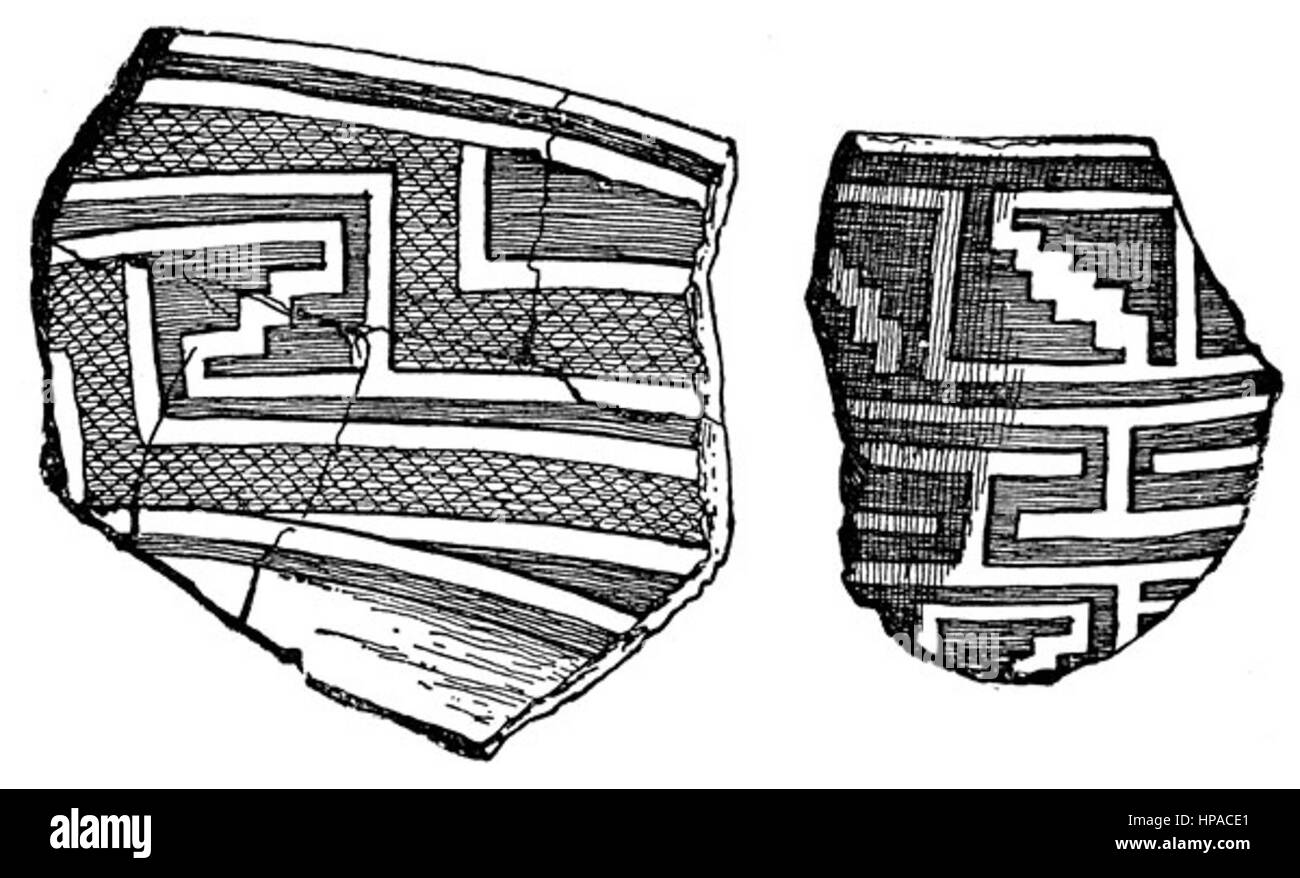 NATIVE AMERICAN POTTERY FRAGMENTS OF POTTERY Stock Photo Alamy