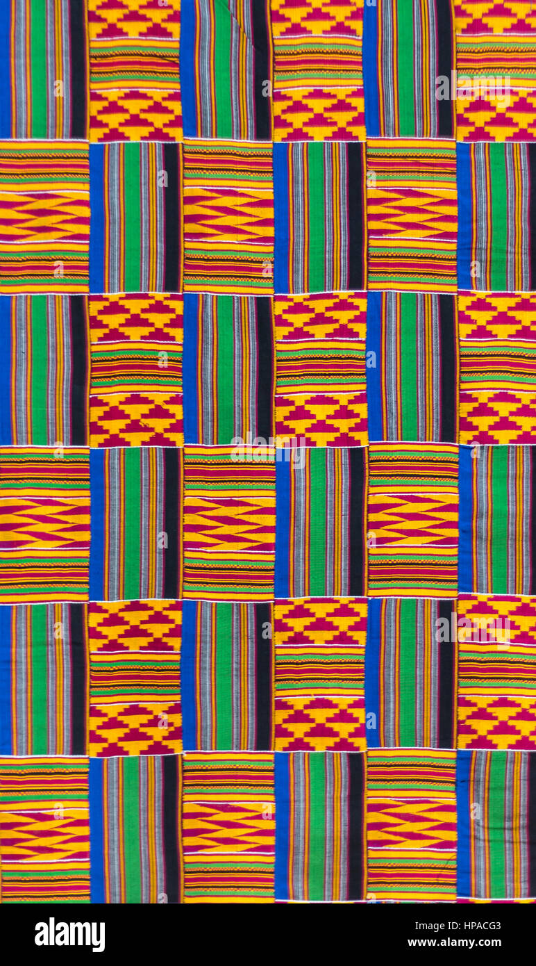 Accra, Ghana. Kente Cloth Stock Photo - Alamy