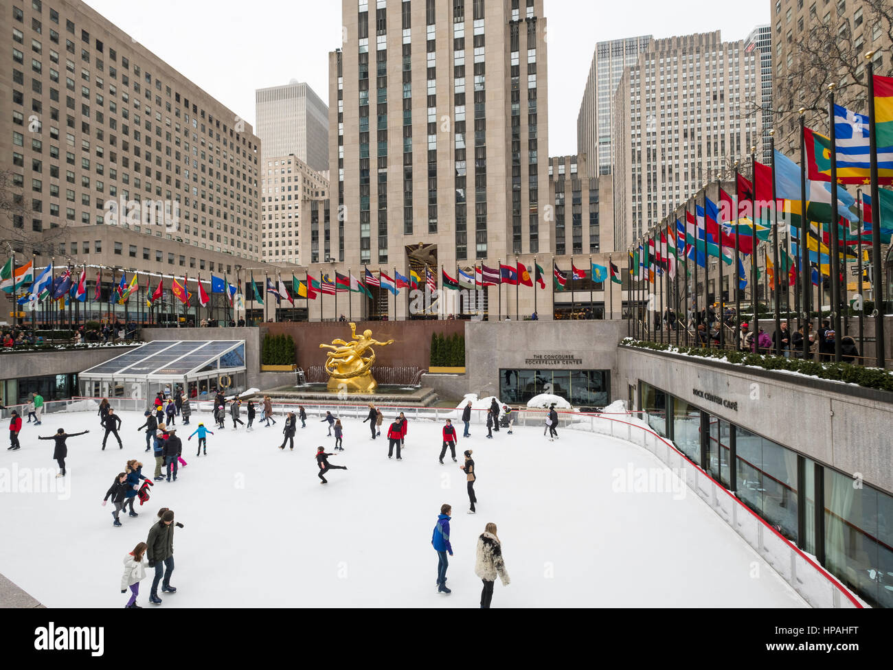 Rockefeller Center ice rink and Prometheus photo 2