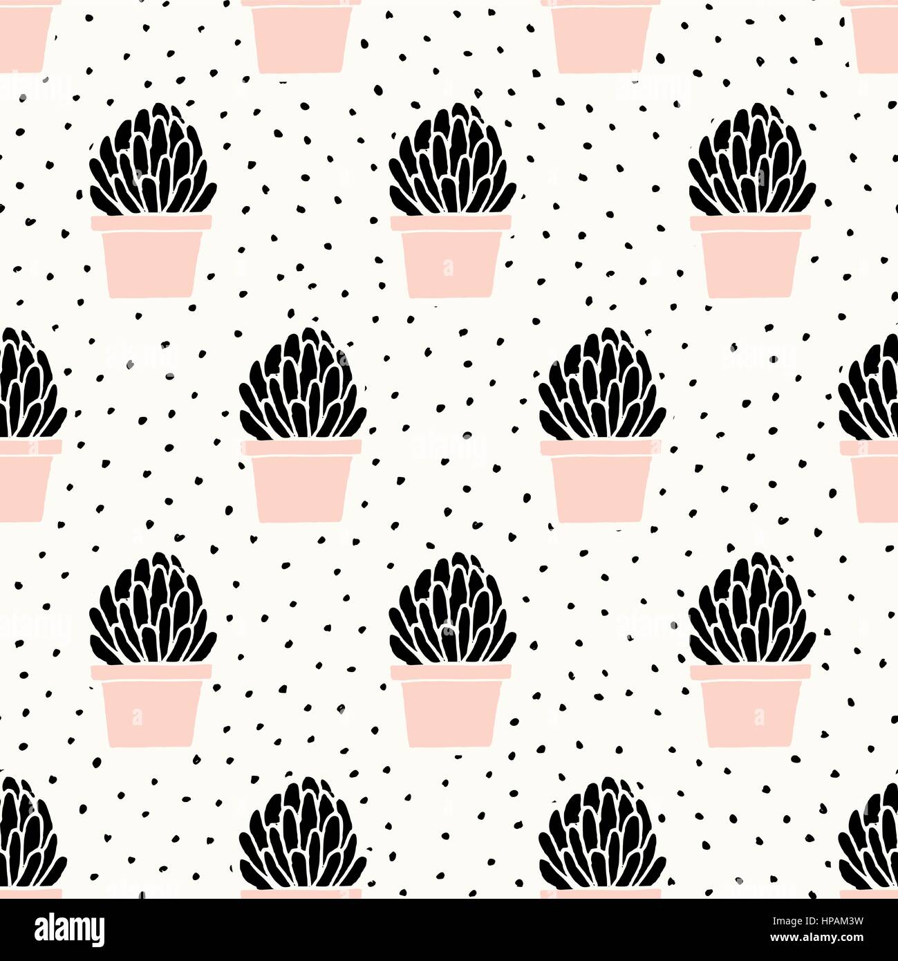 Seamless repeating pattern succulent plant hi-res stock photography and ...