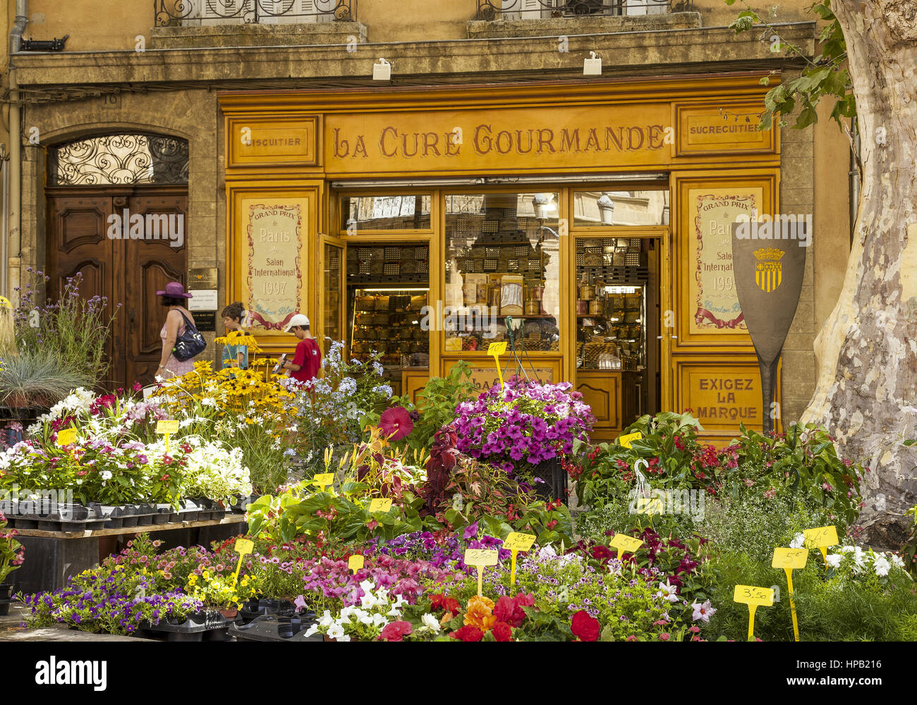 Historisches Geschaeft in Aix-en-Provence, Frankreich Stock Photo