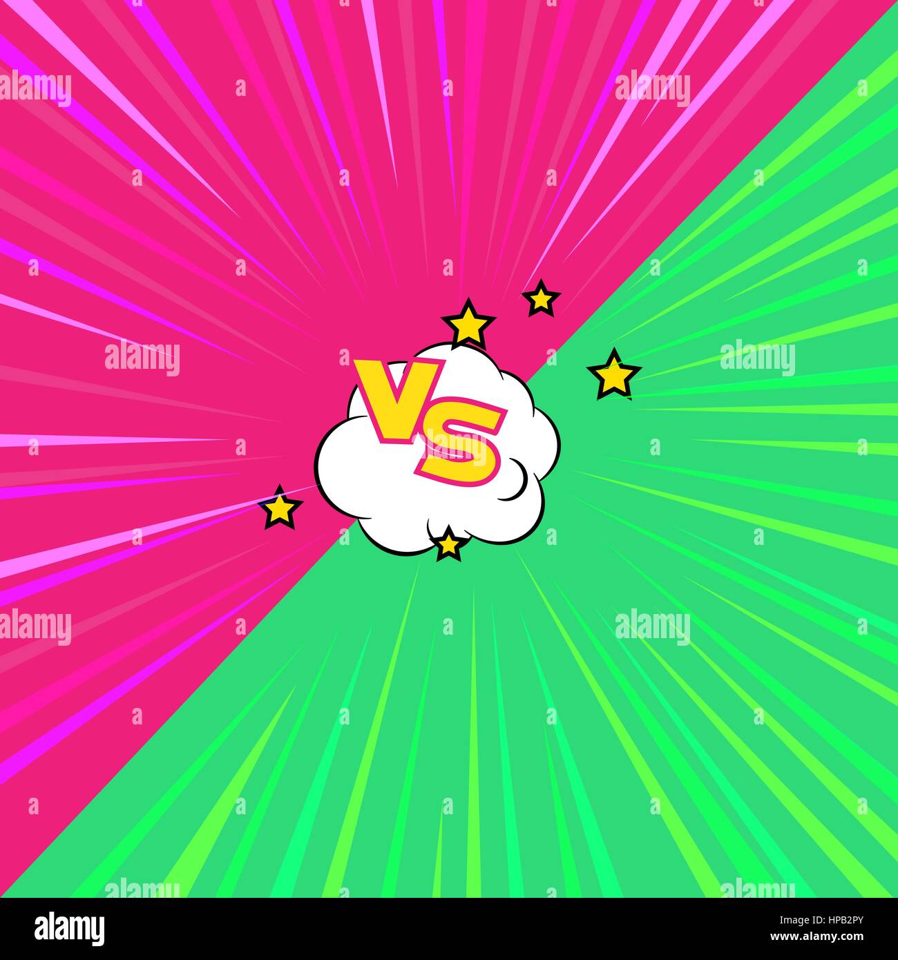 Fight Bubble  Comics Style Stock Vector