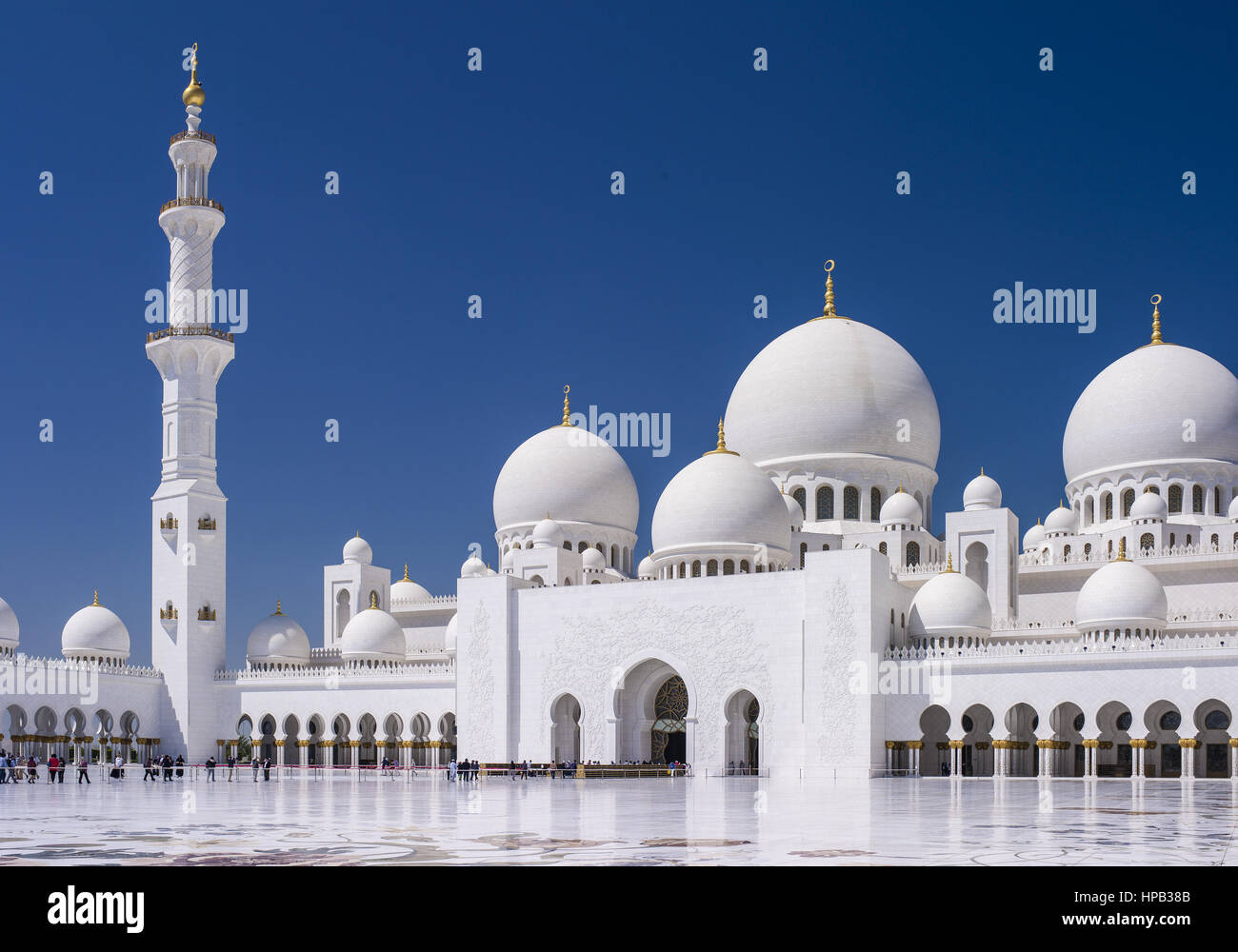 Scheich Zayid Moschee, Abu Dhabi, VAE Stock Photo