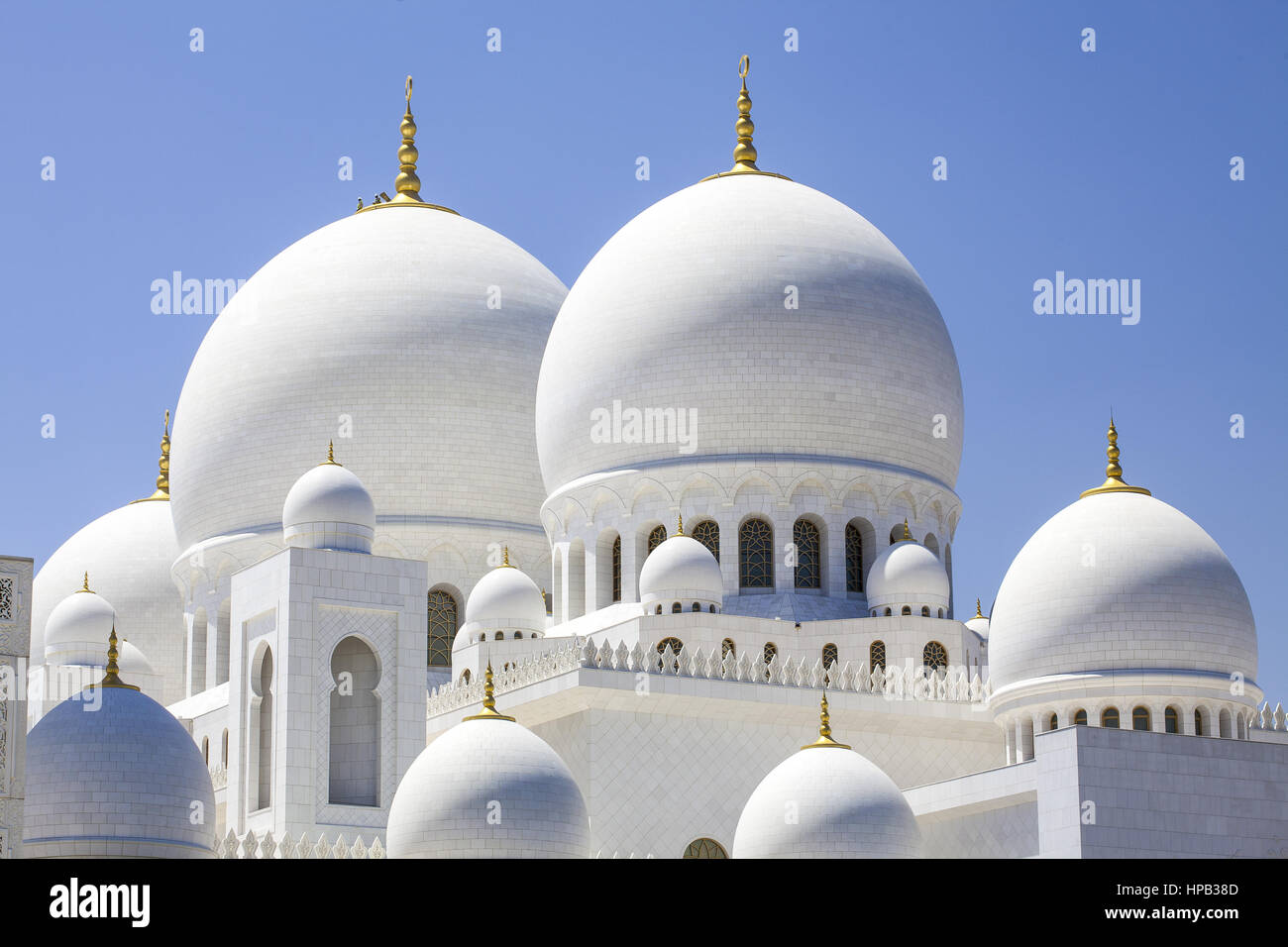 Scheich Zayid Moschee, Abu Dhabi, VAE Stock Photo