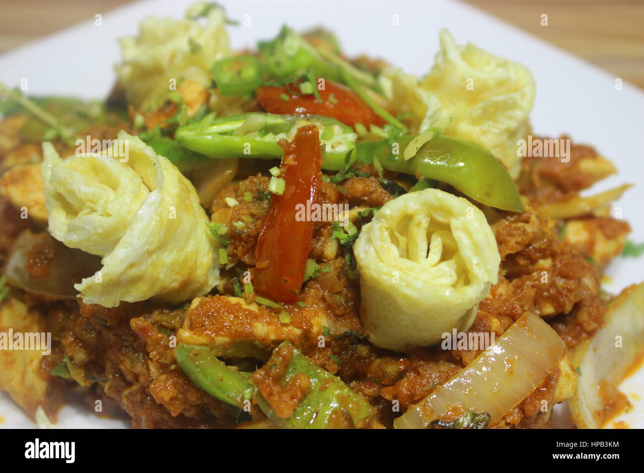 chicken jalfrezi Stock Photo