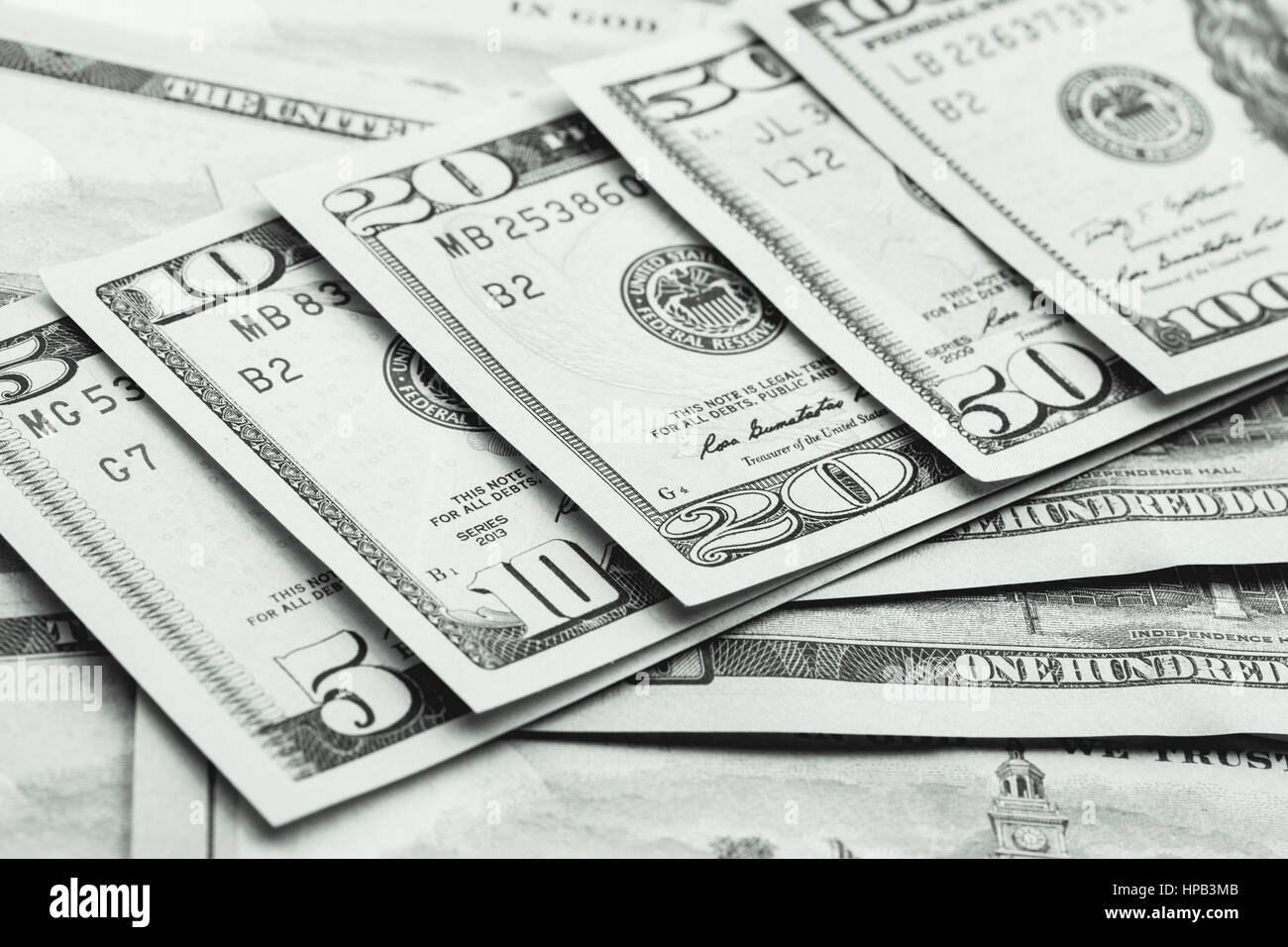 Close up view of dollar banknote. Studio shot Stock Photo - Alamy