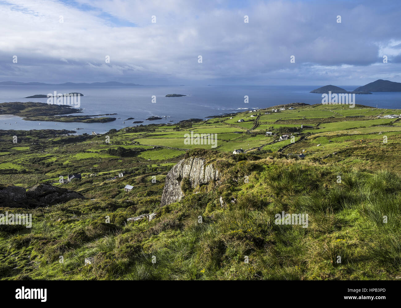 Kuestenlandschaft in Irland, County Kerry Stock Photo