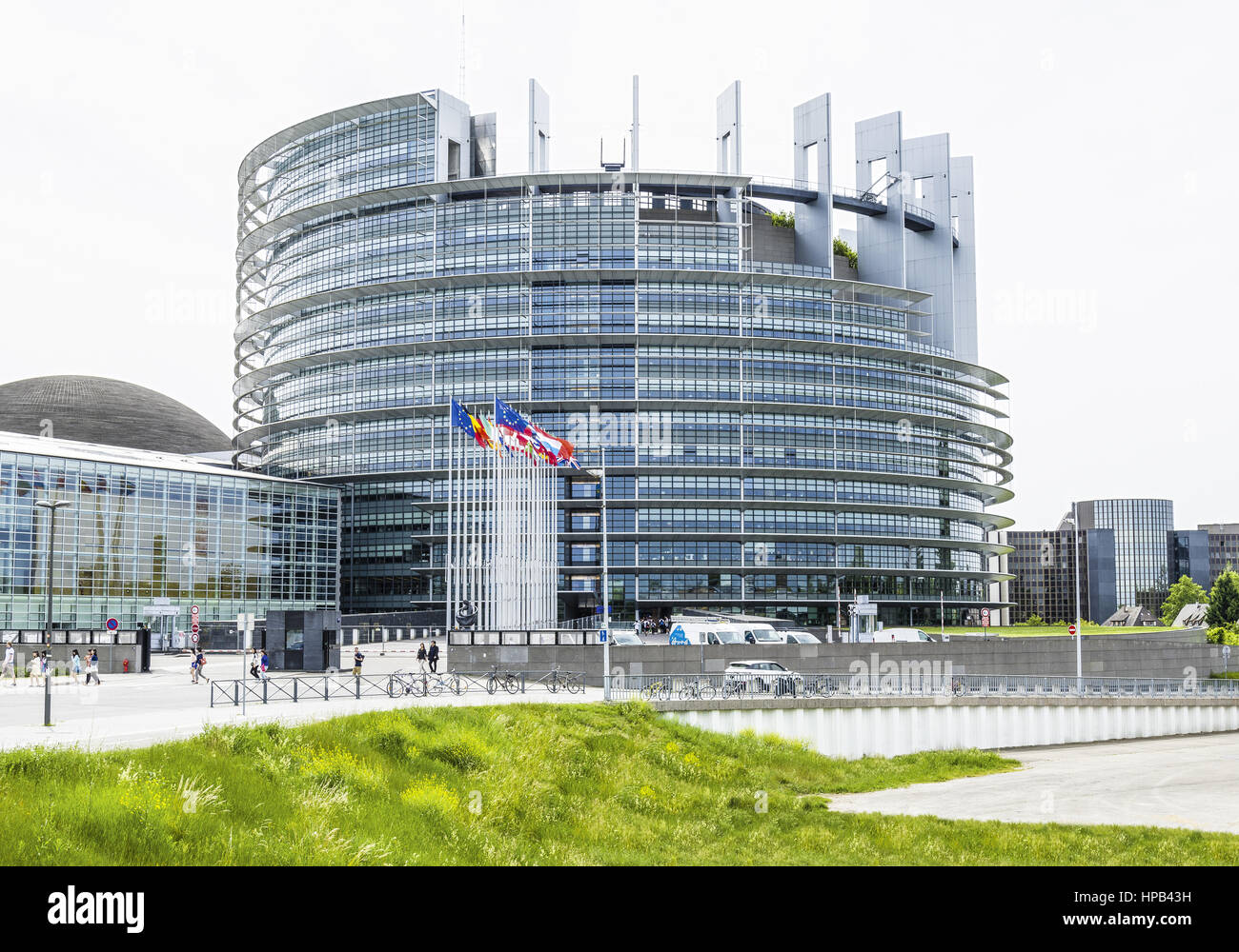 Europaeisches Parlament in Strassburg, Frankreich Stock Photo