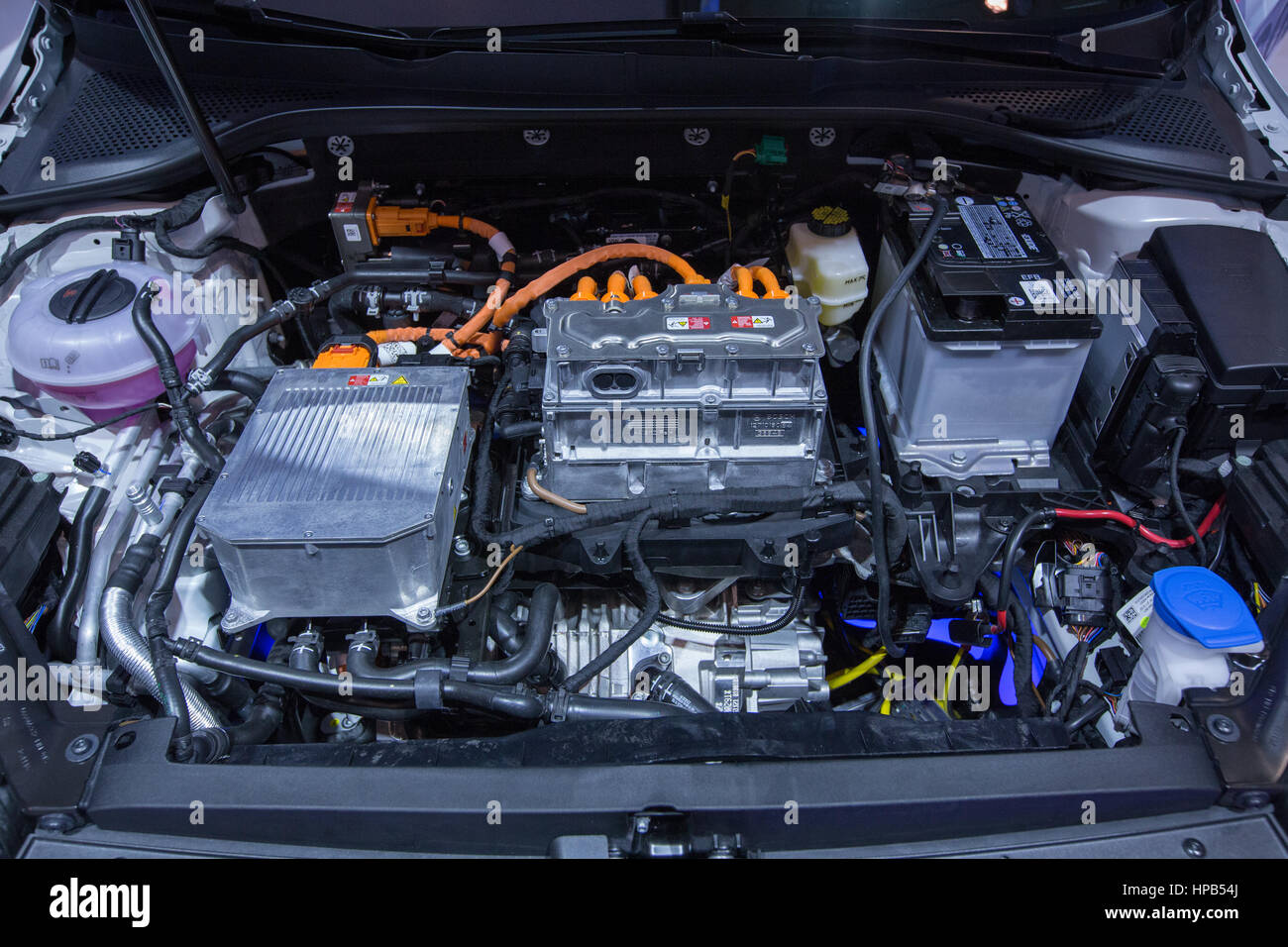 Close up of VW electric golf engine Stock Photo - Alamy