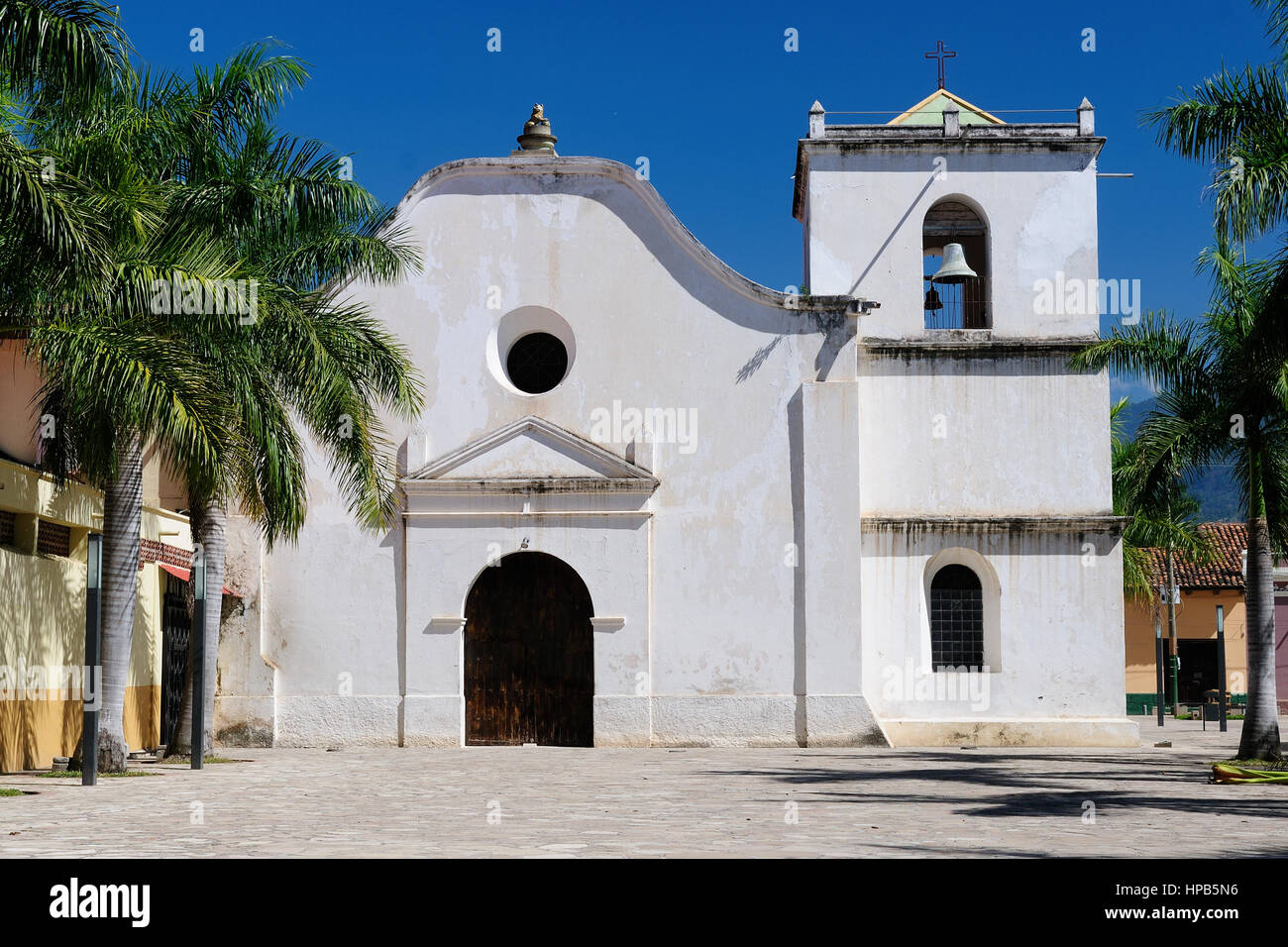 Honduras, View on the colonial San Fransisco church in Comayagua city in In Middle America Stock Photo