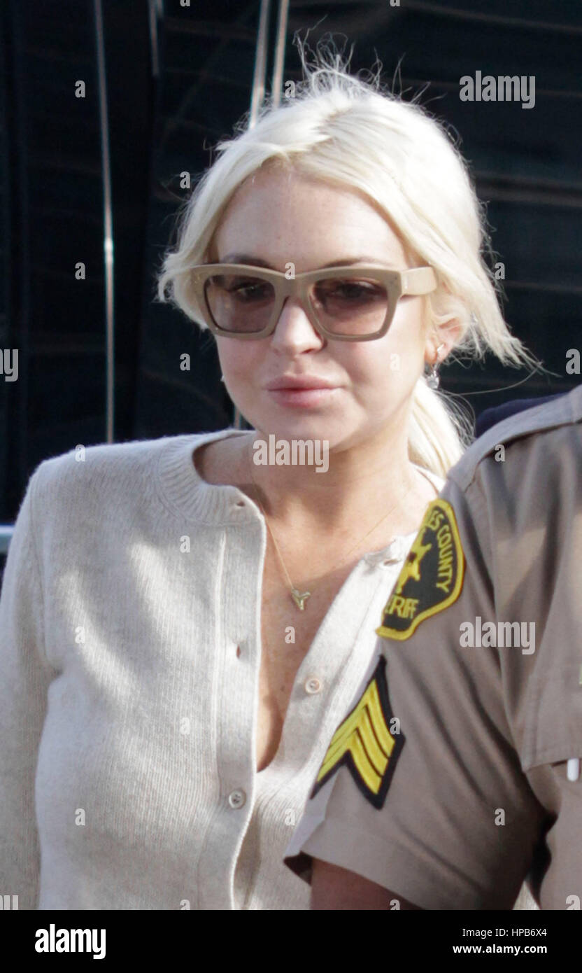Actress lindsay lohan court hires stock photography and images Alamy